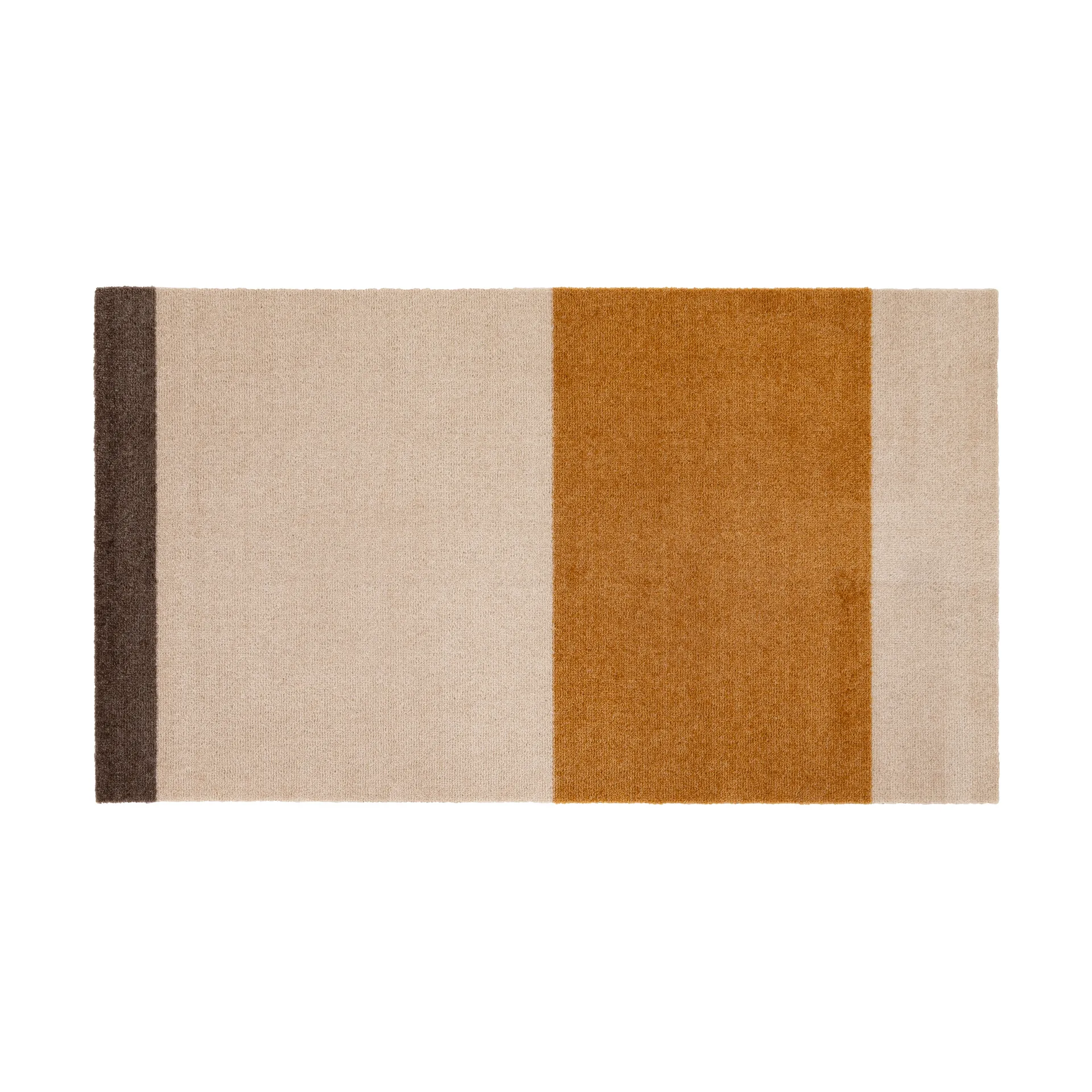 Stripes hallway rug horizontal, Ivory-dijon-brown. 67x120 cm tica copenhagen