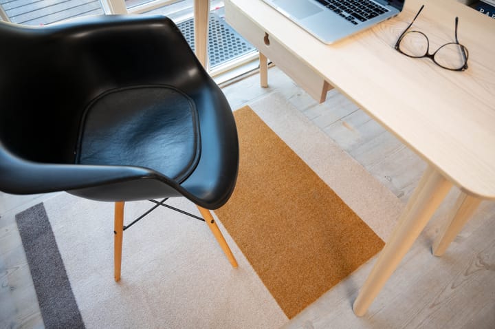 Stripes hallway rug horizontal, Ivory-dijon-brown. 90x130 cm tica copenhagen