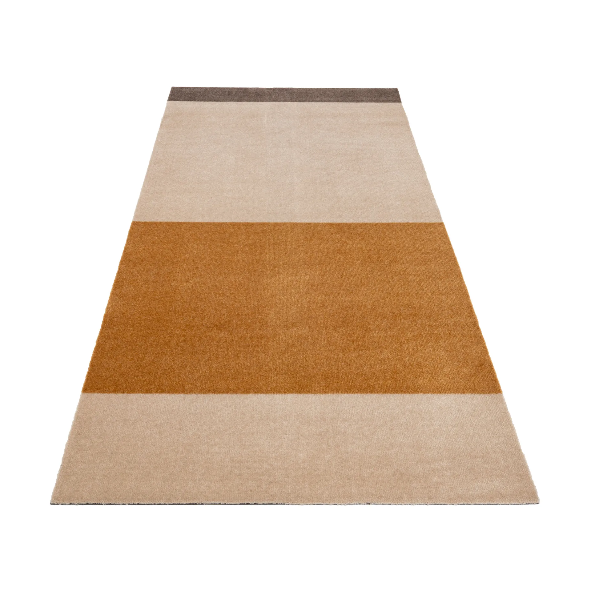 Stripes hallway rug horizontal, Ivory-dijon-brown. 90x200 cm tica copenhagen