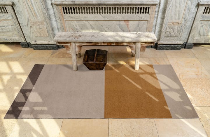 Stripes hallway rug horizontal, Ivory-dijon-brown. 90x200 cm tica copenhagen