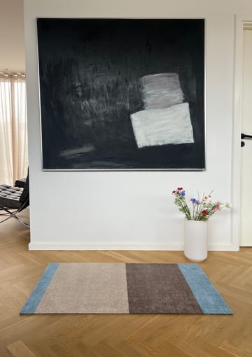 Stripes hallway rug horizontal - Ivory-sand-blue, 67x120 cm - tica copenhagen