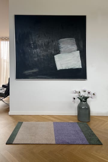 Stripes hallway rug horizontal - Lilac-ivory-green, 67x120 cm - tica copenhagen