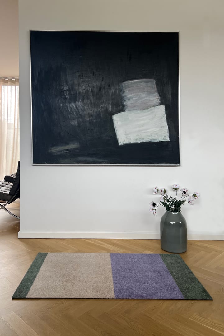 Stripes hallway rug horizontal, Lilac-ivory-green, 67x120 cm tica copenhagen