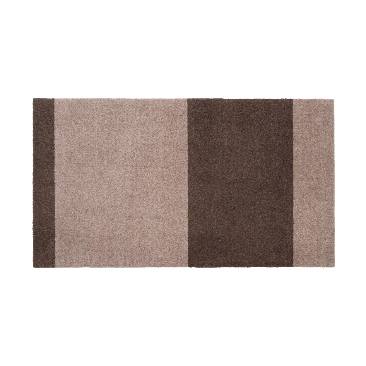 tica copenhagen Stripes hallway rug horizontal Sand-brown. 67x120 cm