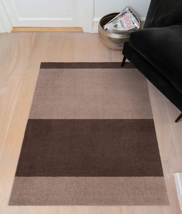 Stripes hallway rug horizontal - Sand-brown. 67x120 cm - tica copenhagen