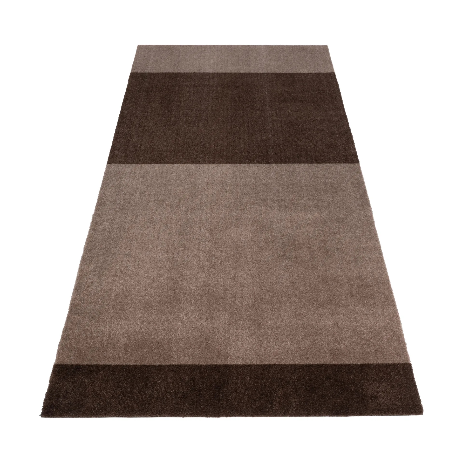 Stripes hallway rug horizontal, Sand-brown. 90x200 cm tica copenhagen