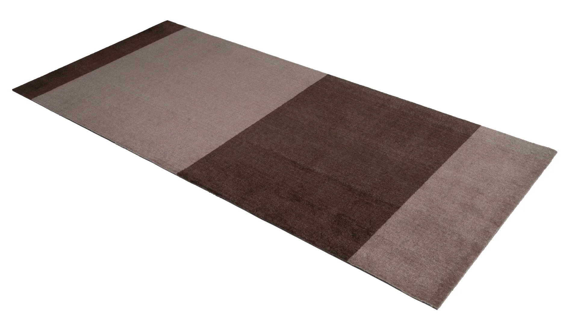 Stripes hallway rug horizontal, Sand-brown. 90x200 cm tica copenhagen