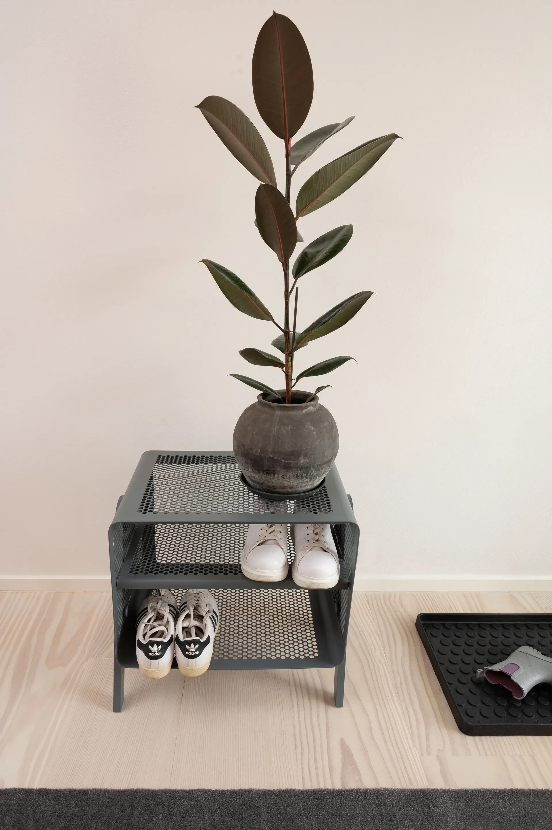 Tica Rack Floor small shelf, Steelgrey tica copenhagen