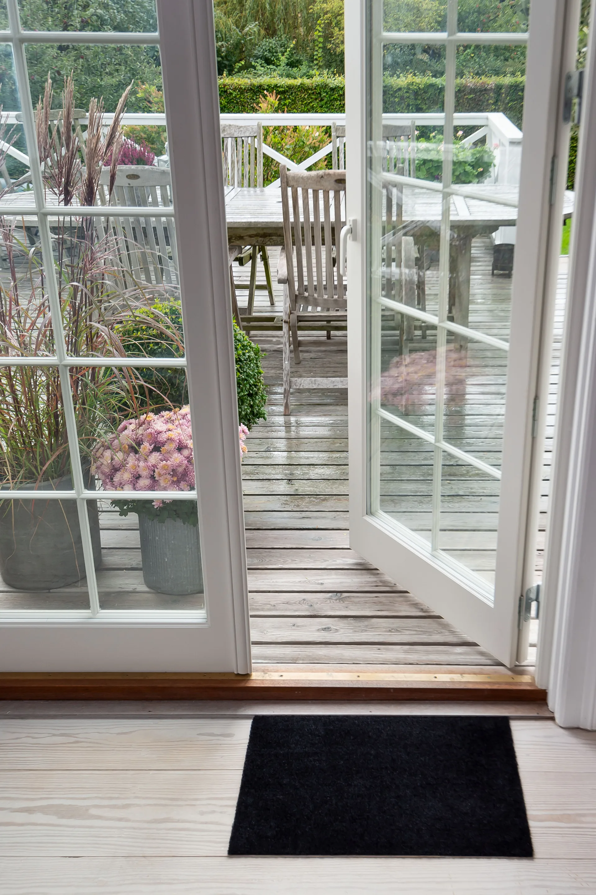 Unicolor doormat, Black. 40x60 cm tica copenhagen