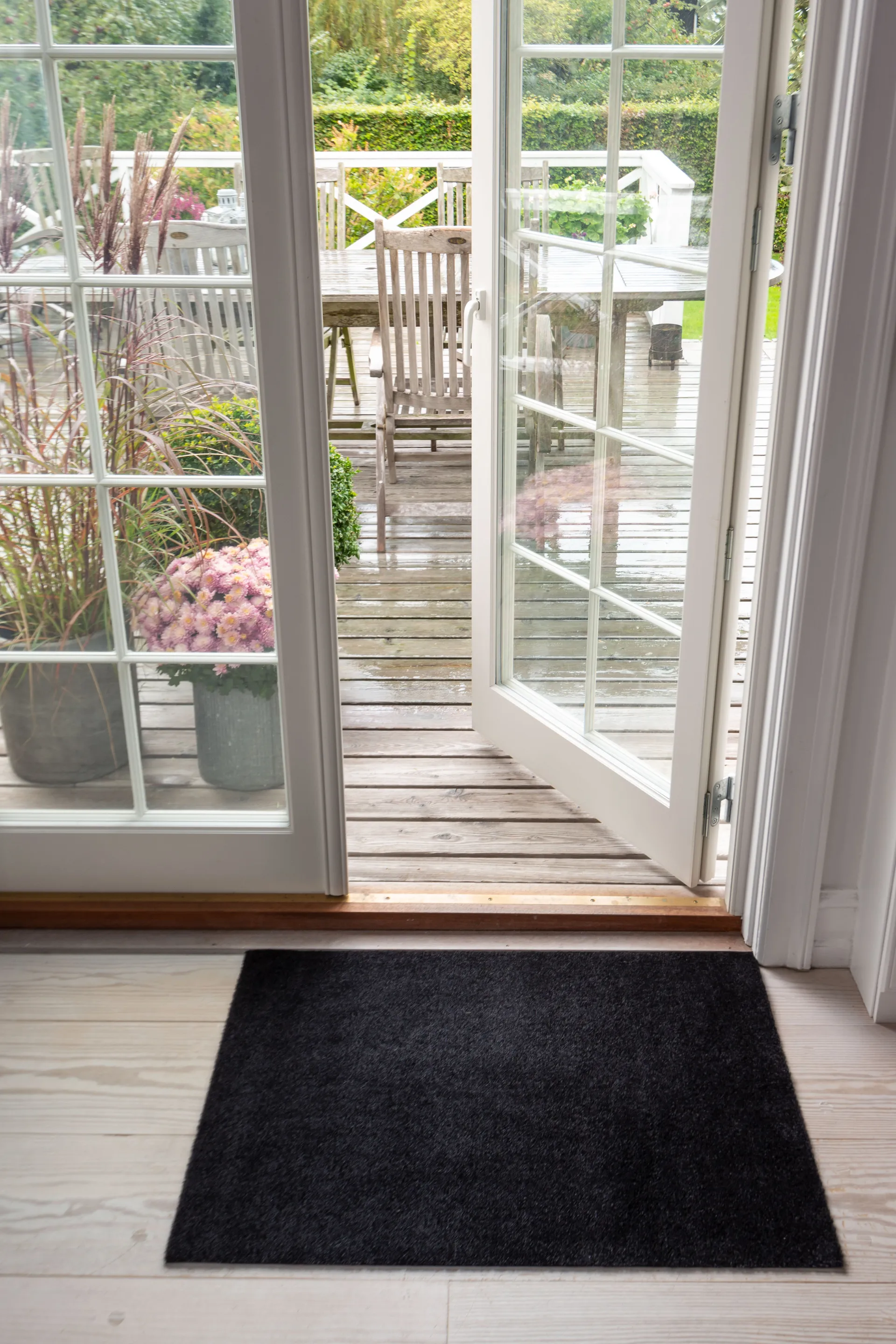 Unicolor doormat, Black. 60x90 cm tica copenhagen