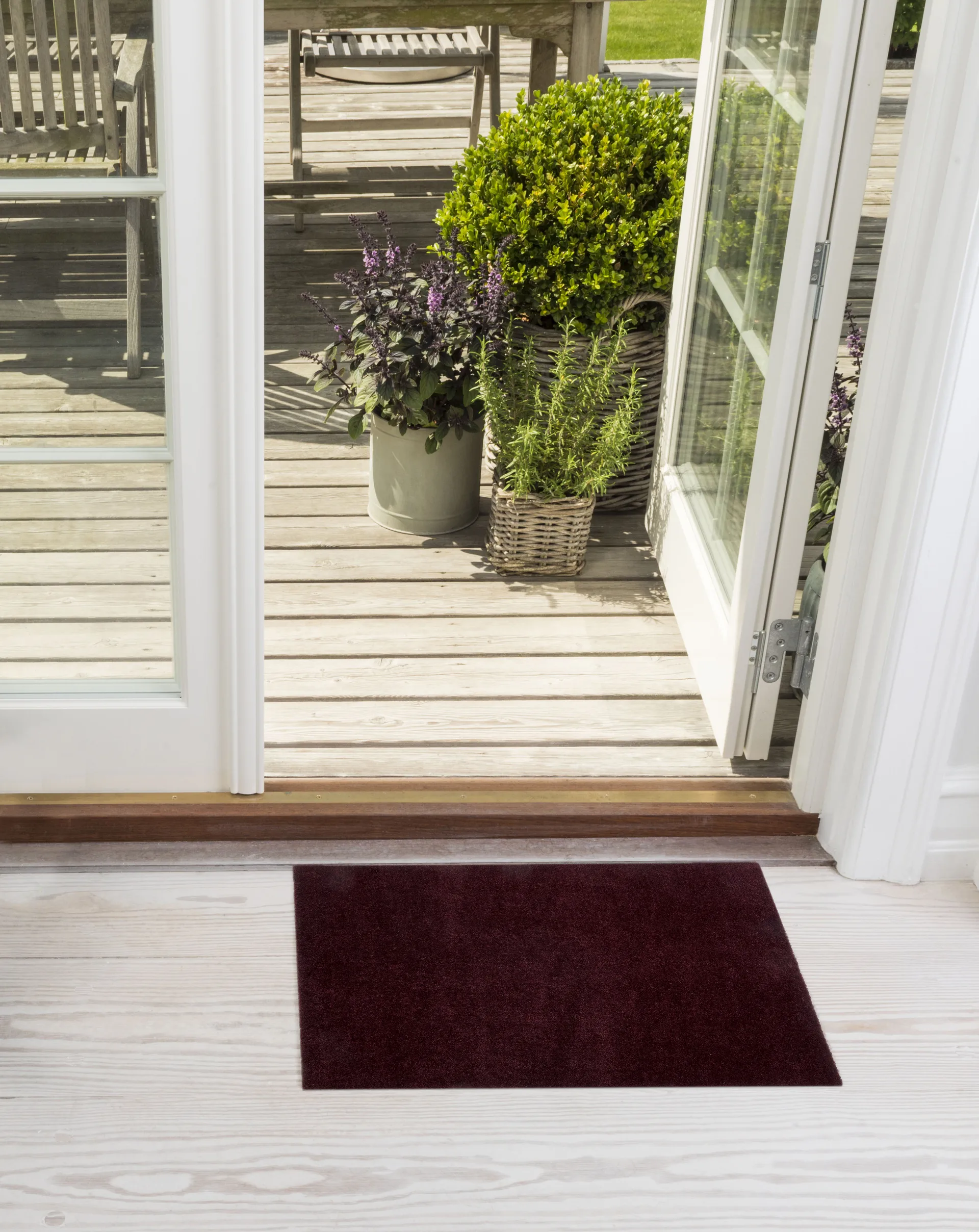 Unicolor doormat, Bordeaux, 40x60 cm tica copenhagen