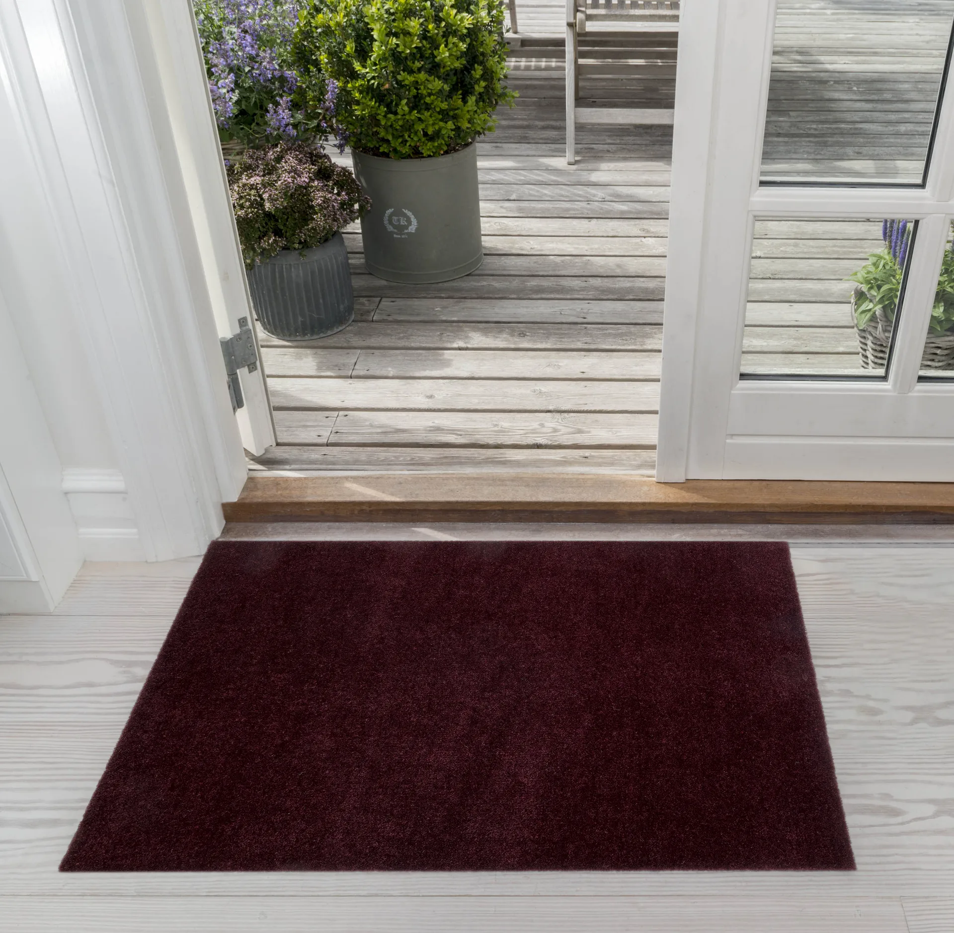 Unicolor doormat, Bordeaux, 60x90 cm tica copenhagen