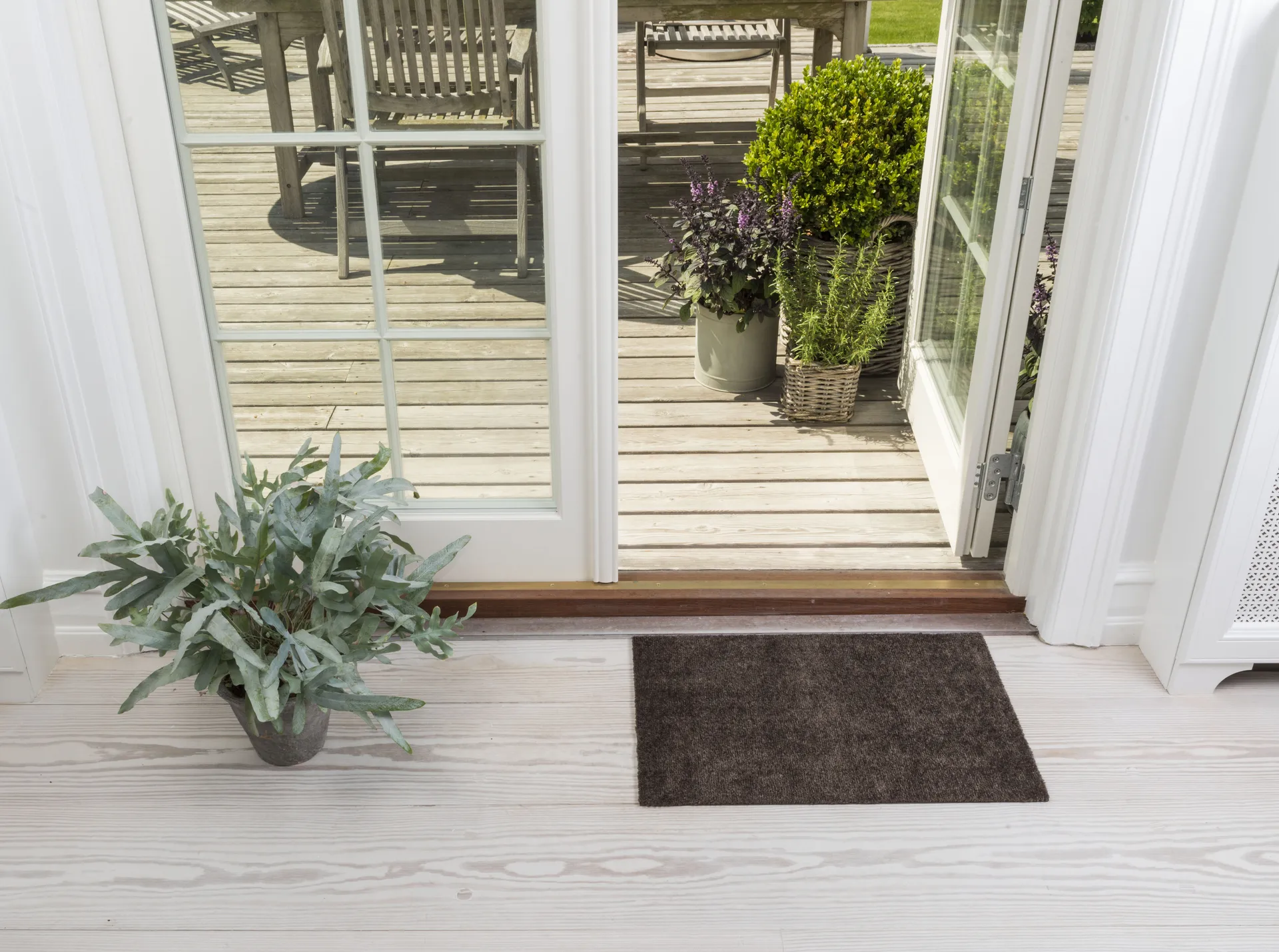 Unicolor doormat, Brown. 40x60 cm tica copenhagen