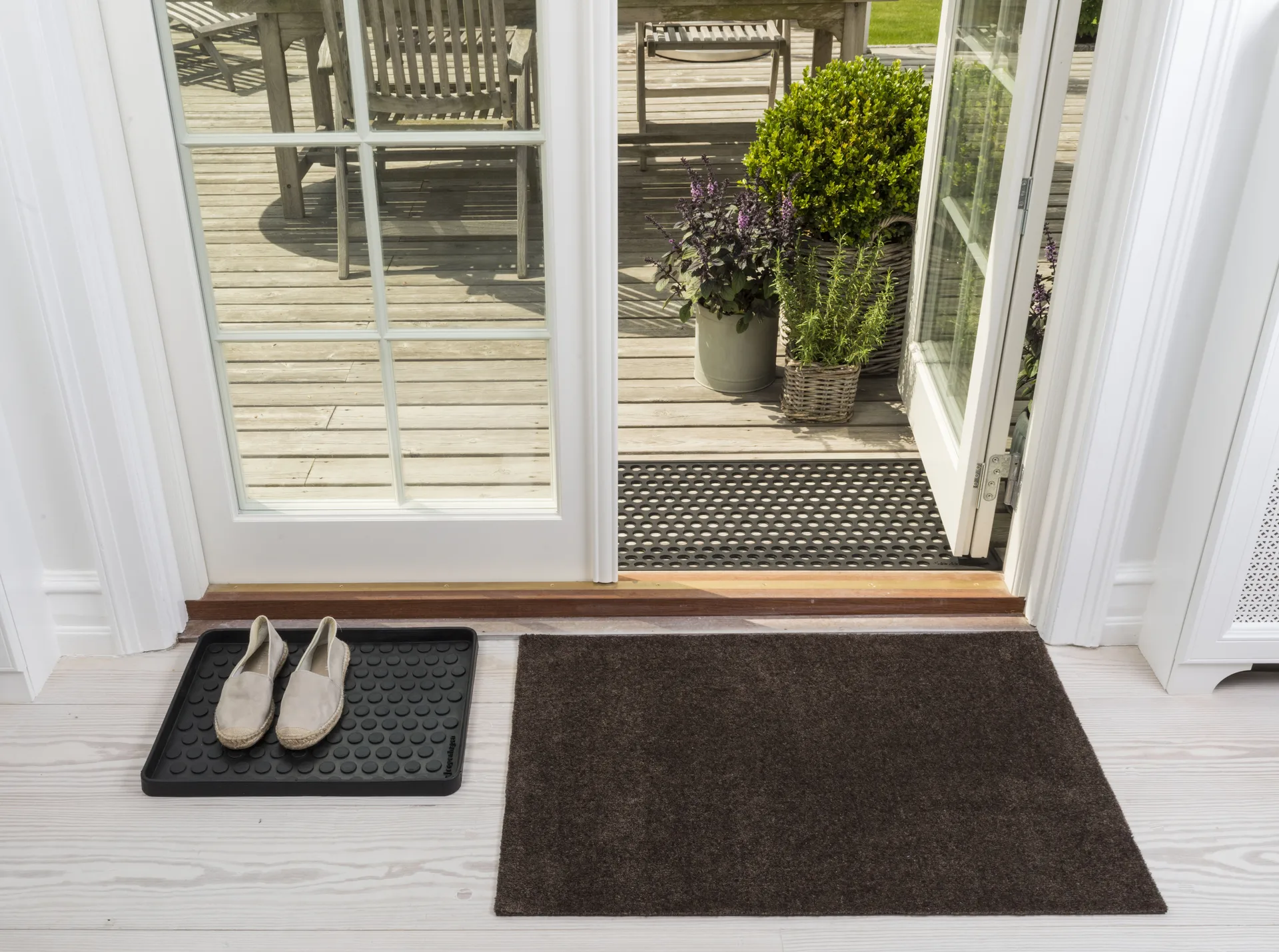 Unicolor doormat, Brown. 60x90 cm tica copenhagen