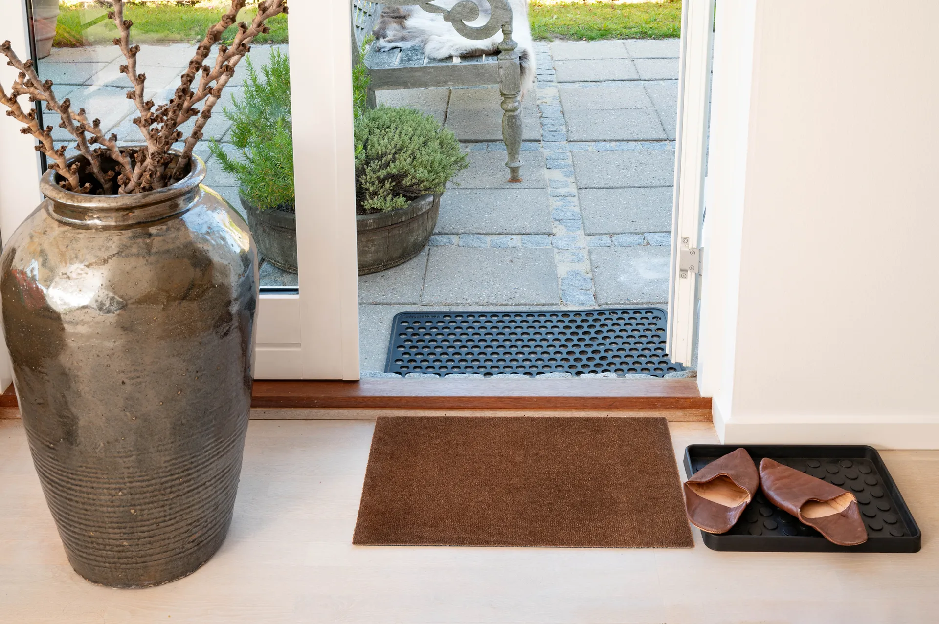 Unicolor doormat, Cognac, 40x60 cm tica copenhagen