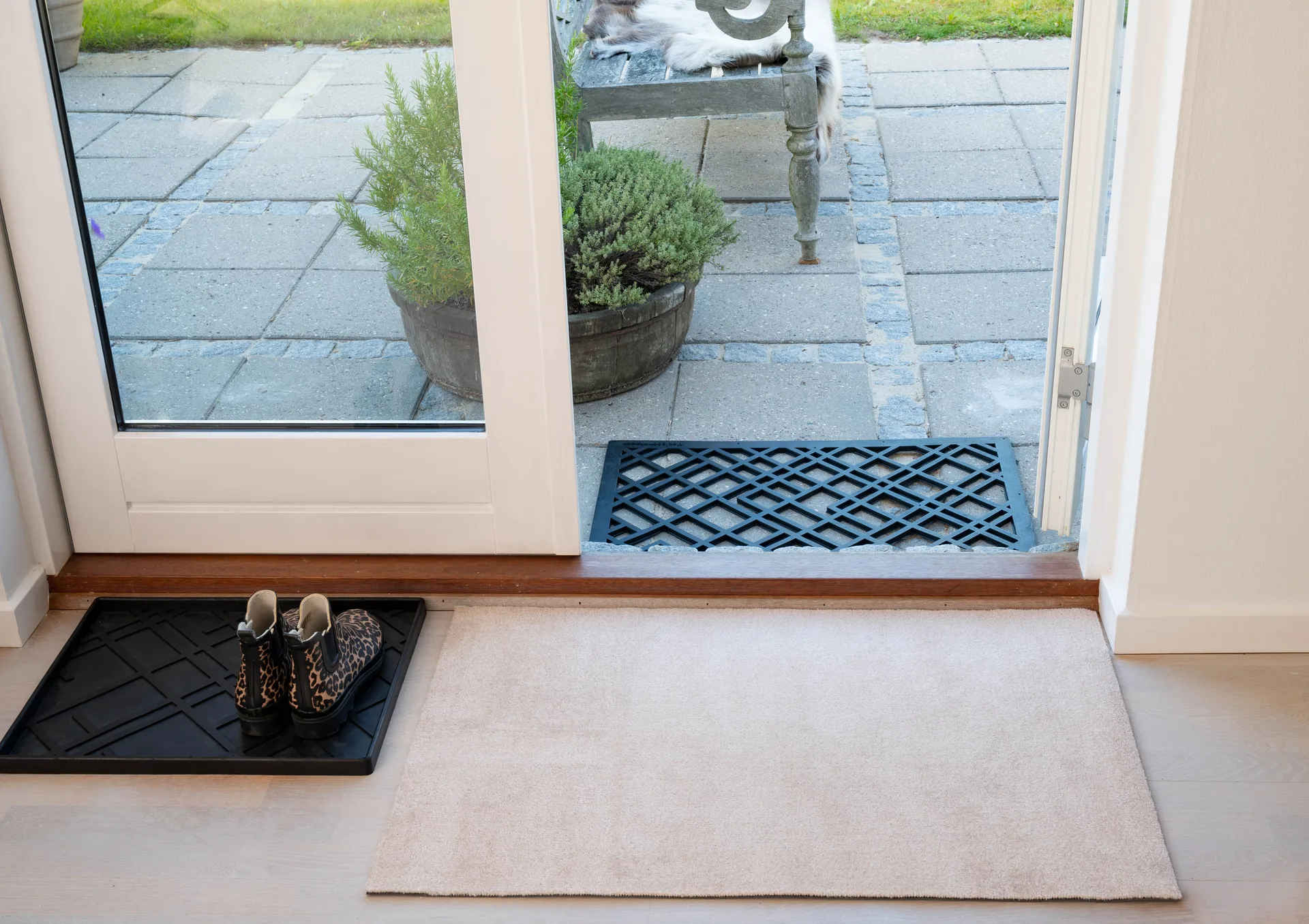 Unicolor doormat, Ivory. 60x90 cm tica copenhagen