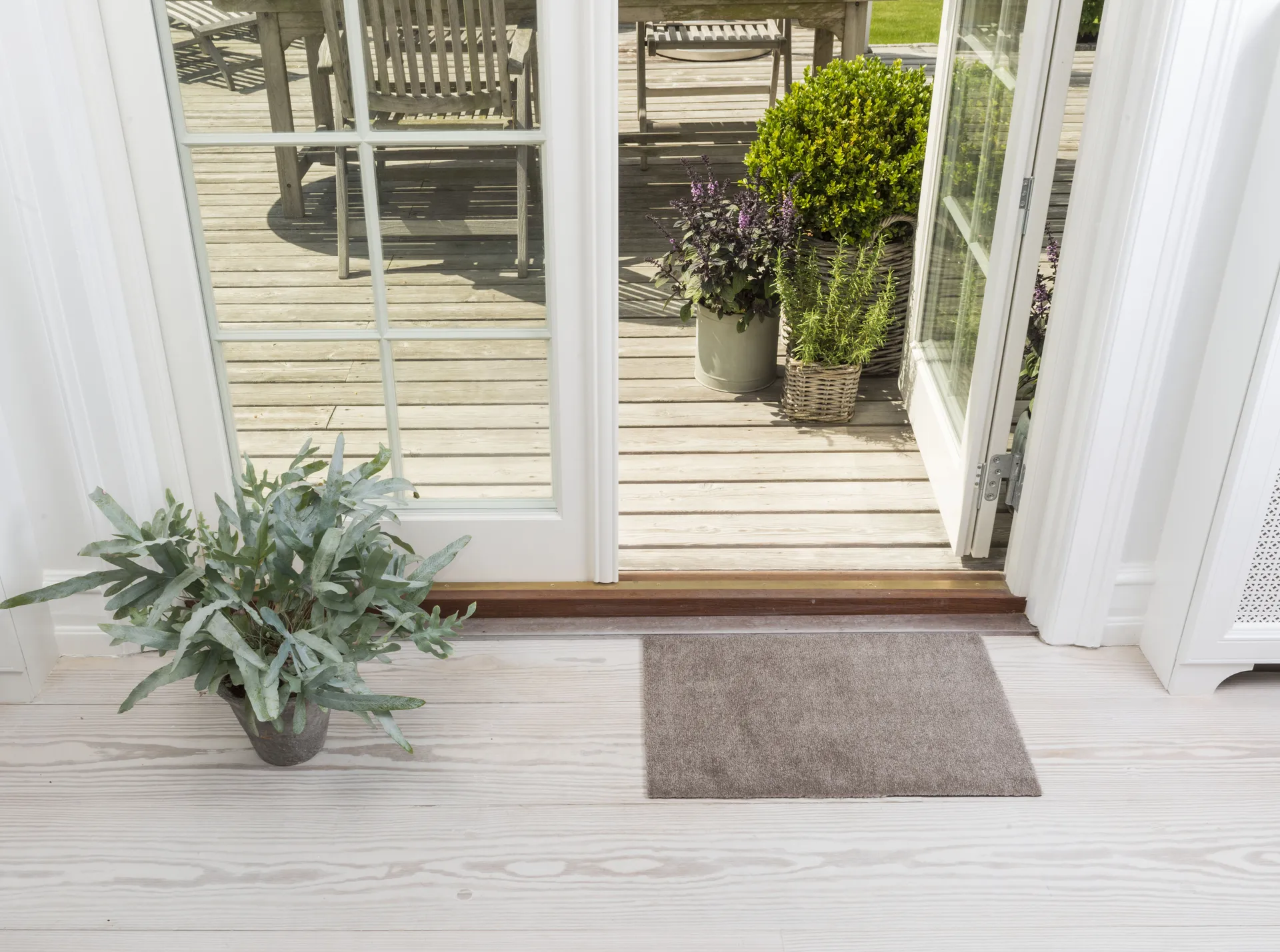 Unicolor doormat, Sand. 40x60 cm tica copenhagen