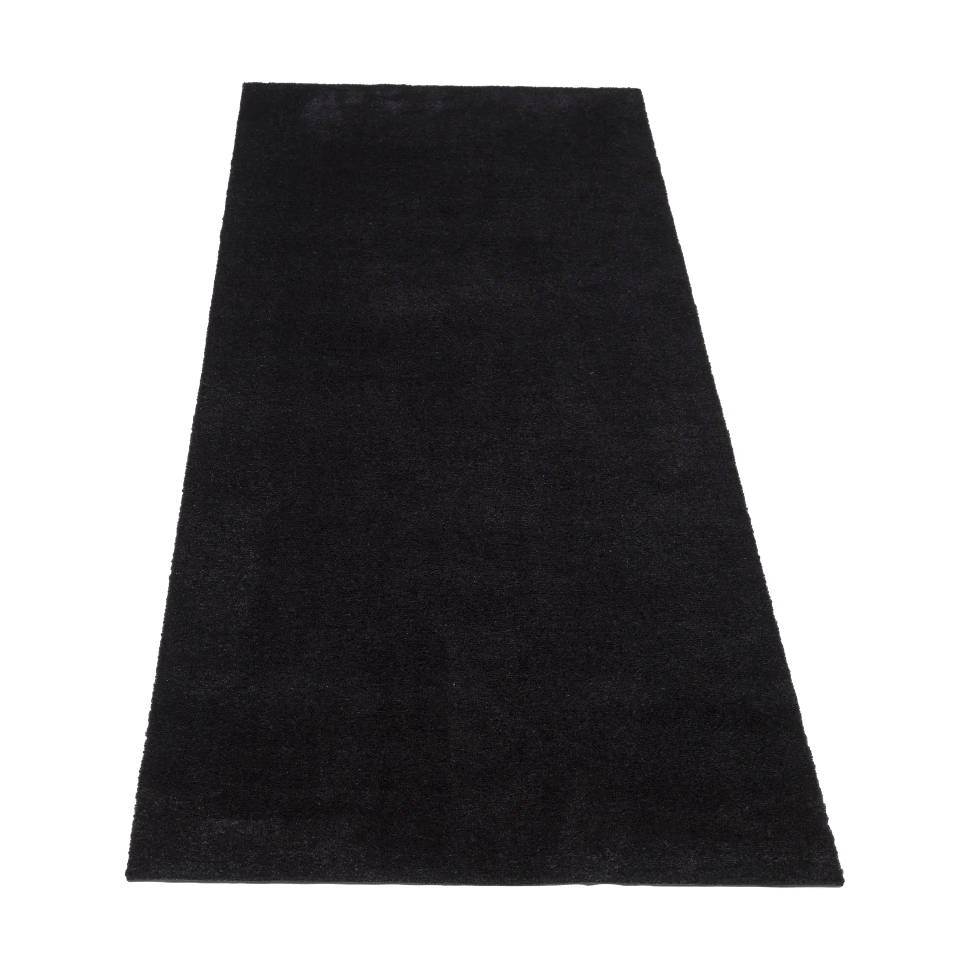 Unicolor hallway rug, Black. 90x200 cm tica copenhagen