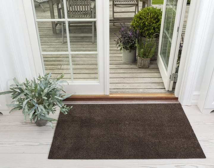 Unicolor hallway rug, Brown. 67x120 cm tica copenhagen