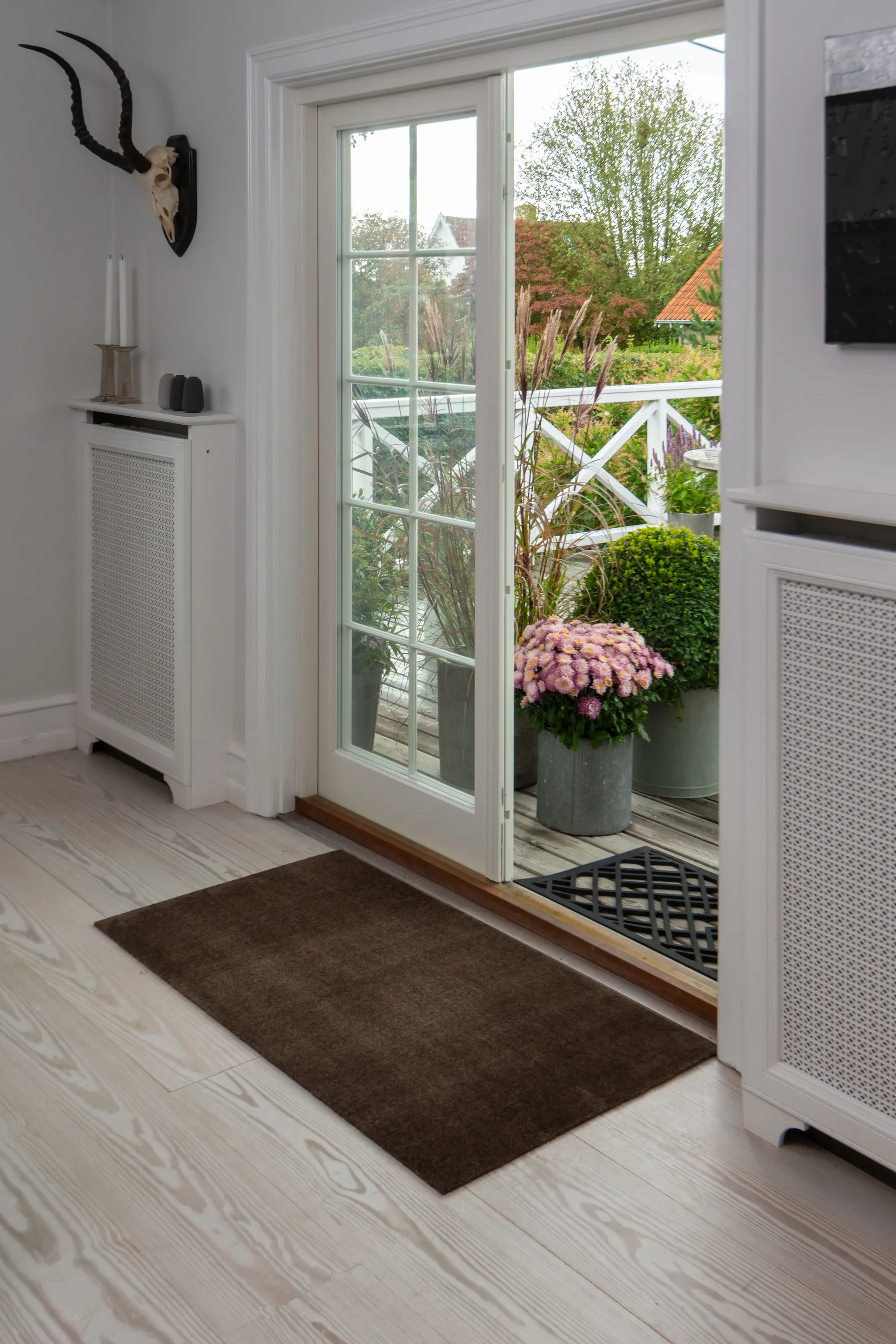 Unicolor hallway rug, Brown. 67x120 cm tica copenhagen