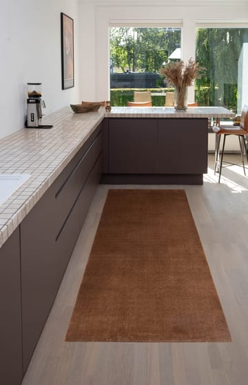 Unicolor hallway rug - Cognac, 90x200 cm - tica copenhagen