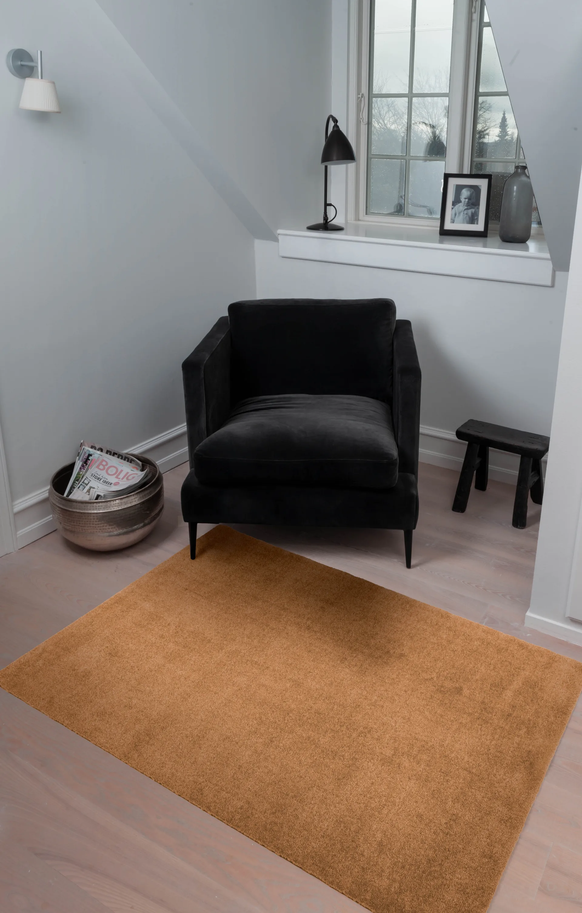 Unicolor hallway rug, Dijon. 90x130 cm tica copenhagen