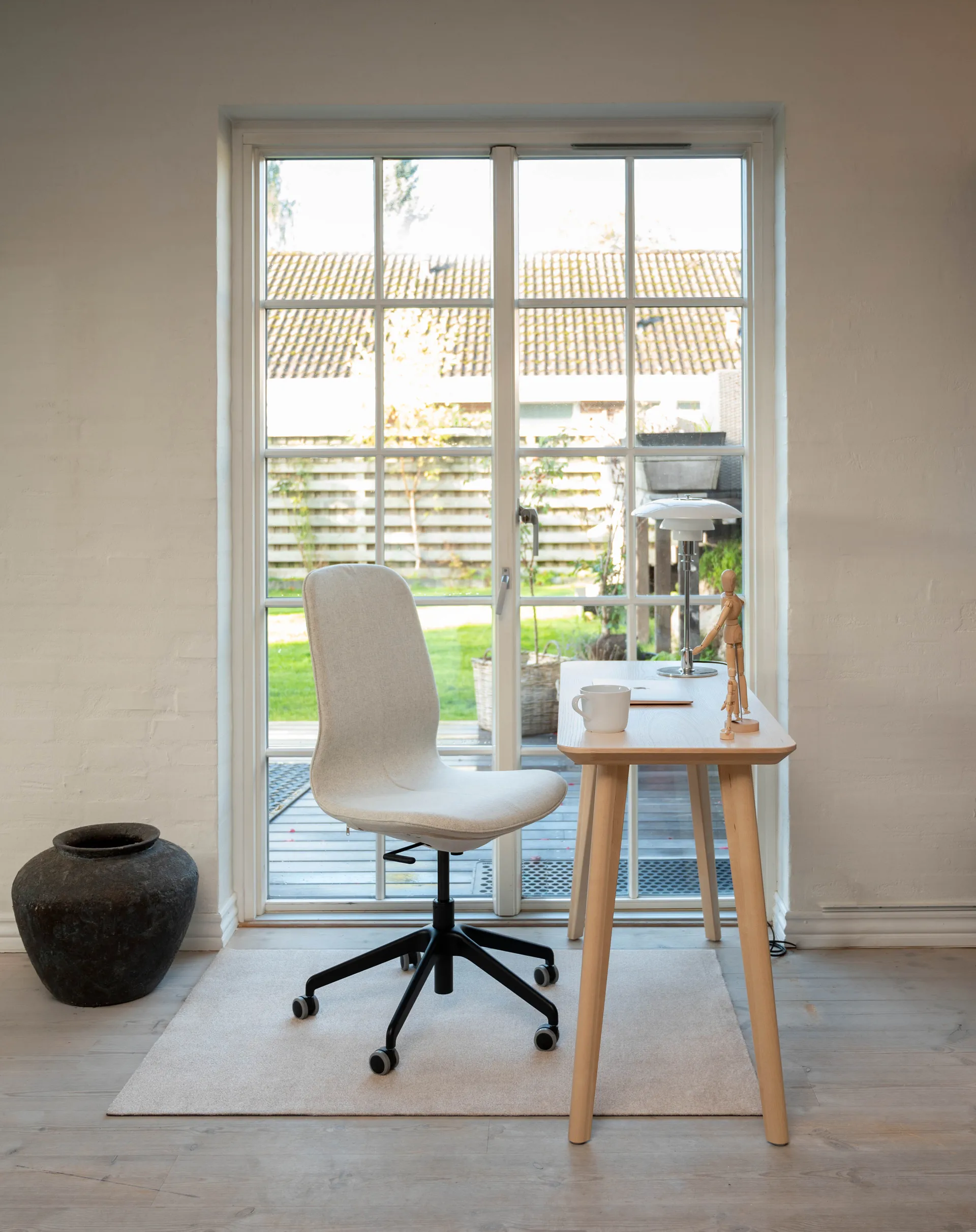 Unicolor hallway rug, Ivory. 90x130 cm tica copenhagen