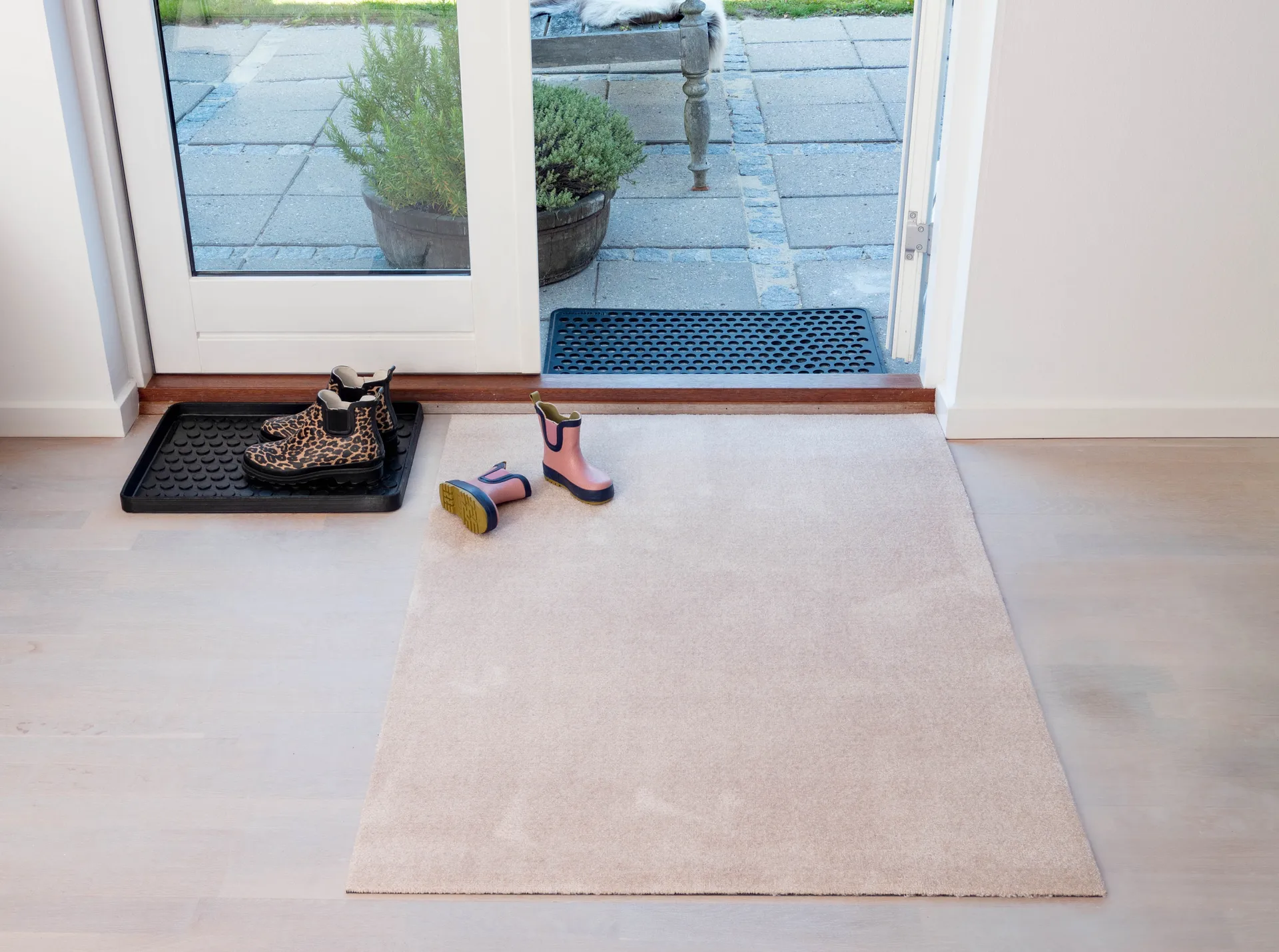 Unicolor hallway rug, Ivory. 90x130 cm tica copenhagen