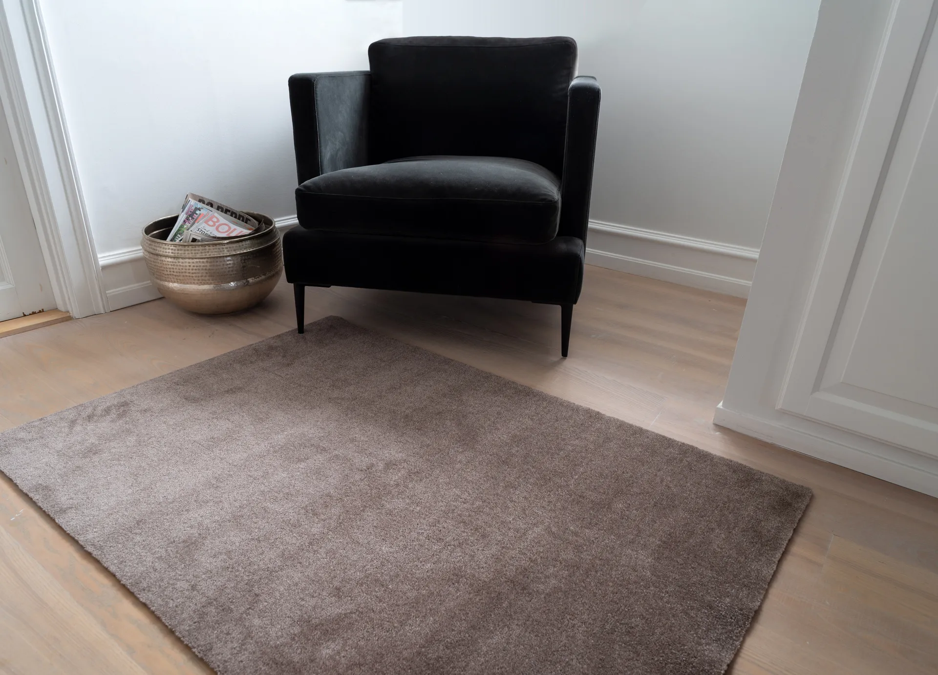 Unicolor hallway rug, Sand. 90x130 cm tica copenhagen