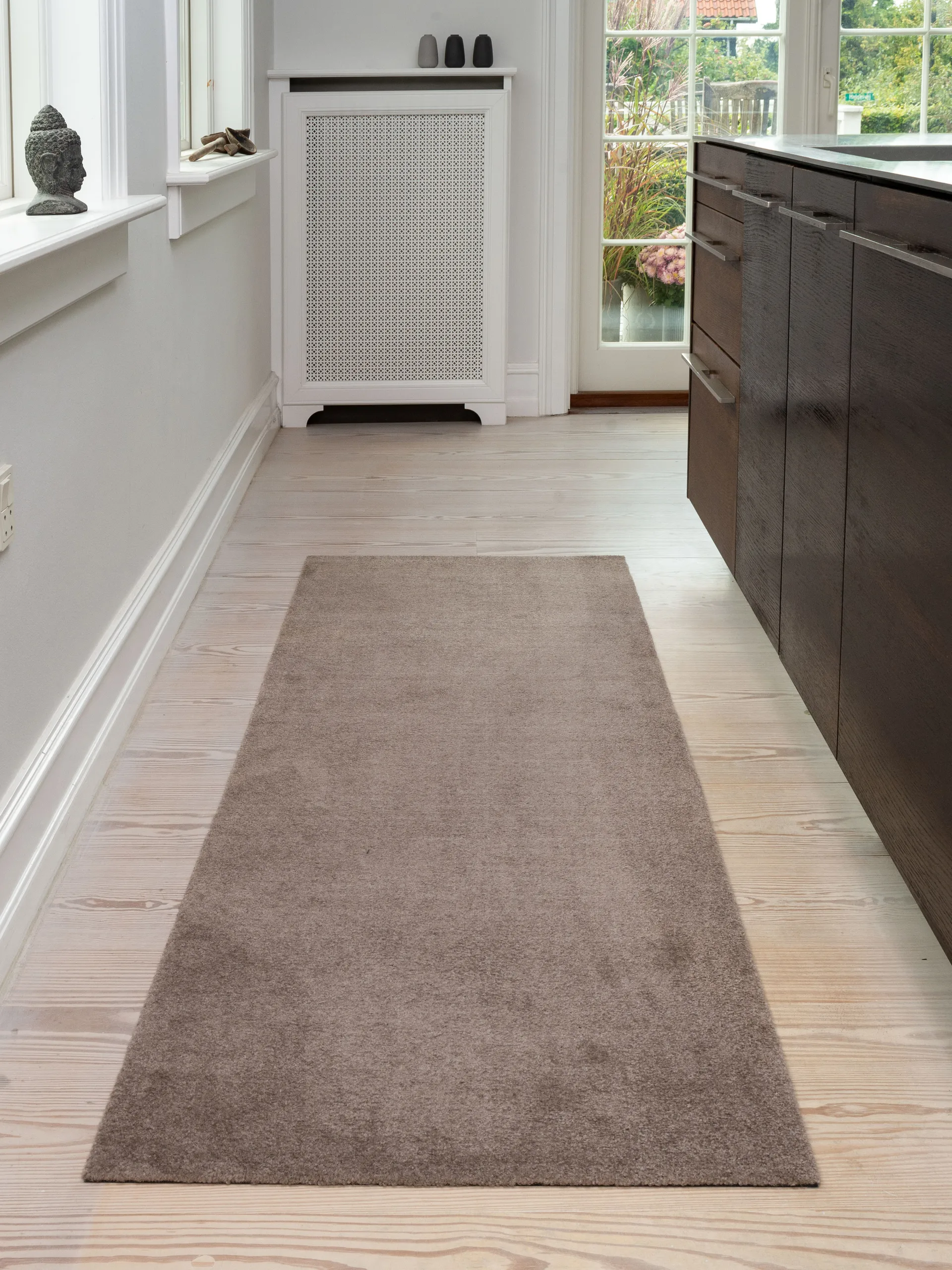 Unicolor hallway rug, Sand. 90x200 cm tica copenhagen