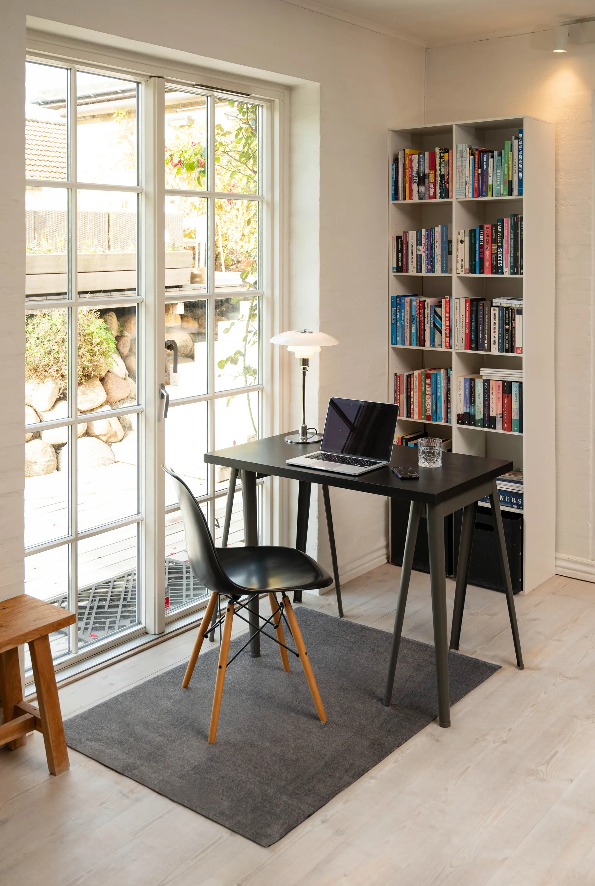 Unicolor hallway rug, Steel grey. 90x130 cm tica copenhagen