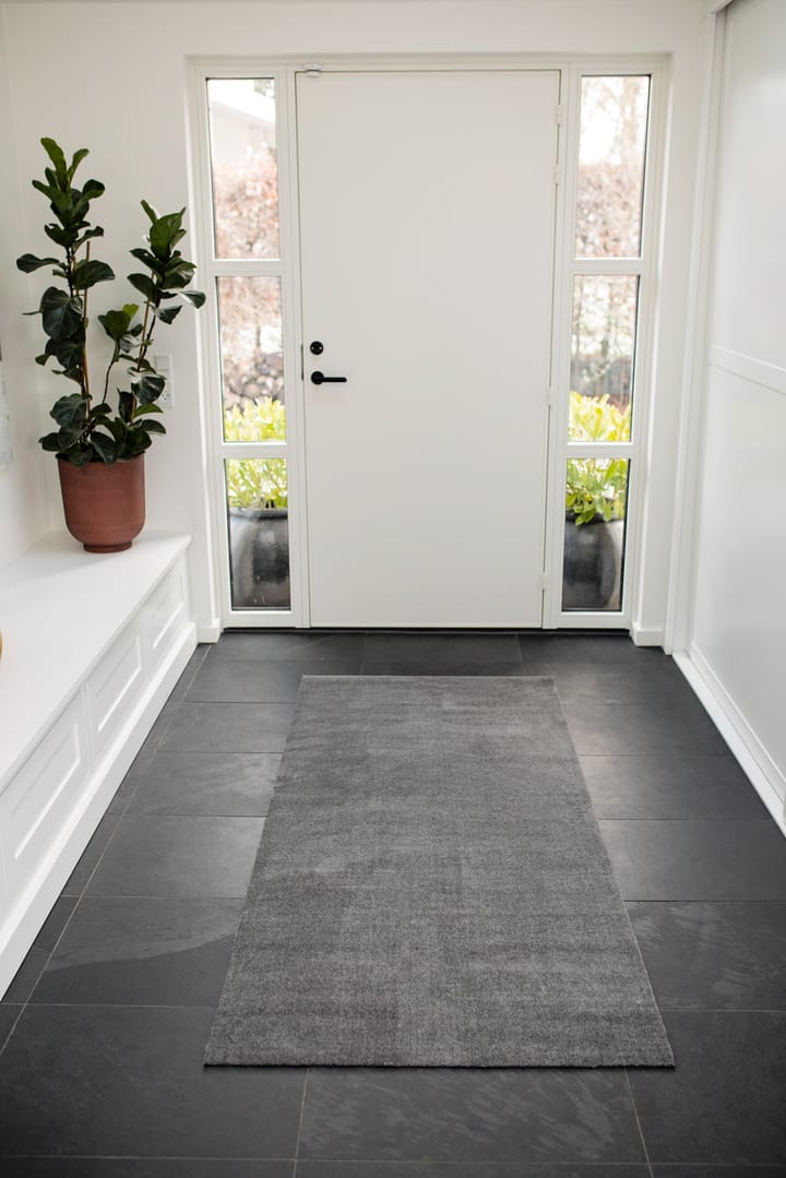 Unicolor hallway rug, Steel grey. 90x200 cm tica copenhagen
