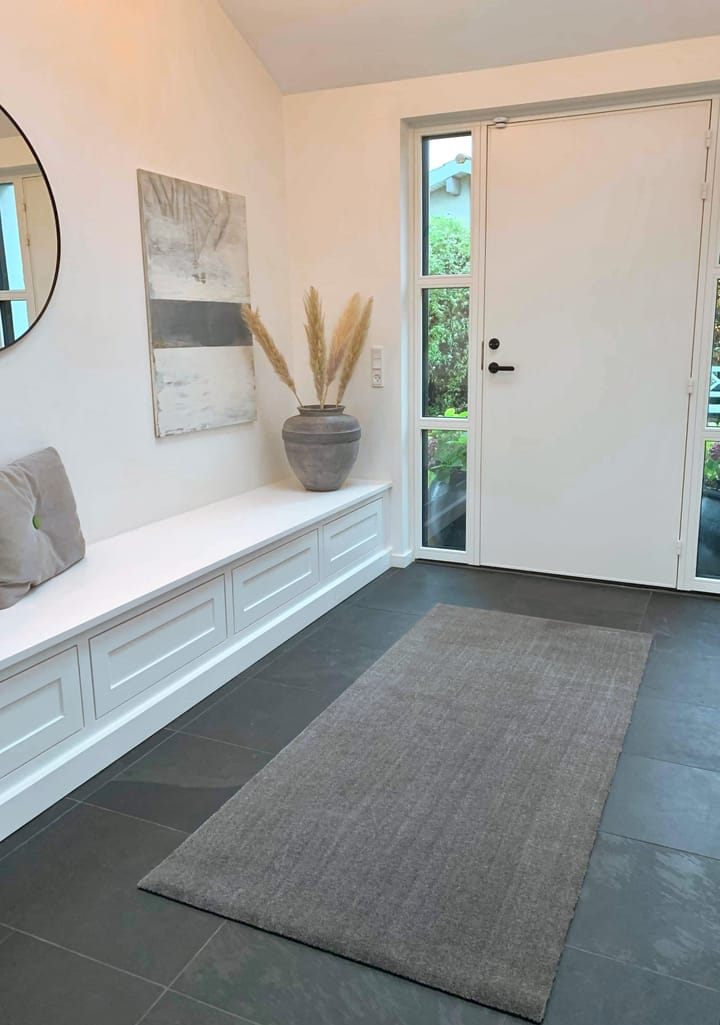 Unicolor hallway rug, Steel grey. 90x200 cm tica copenhagen