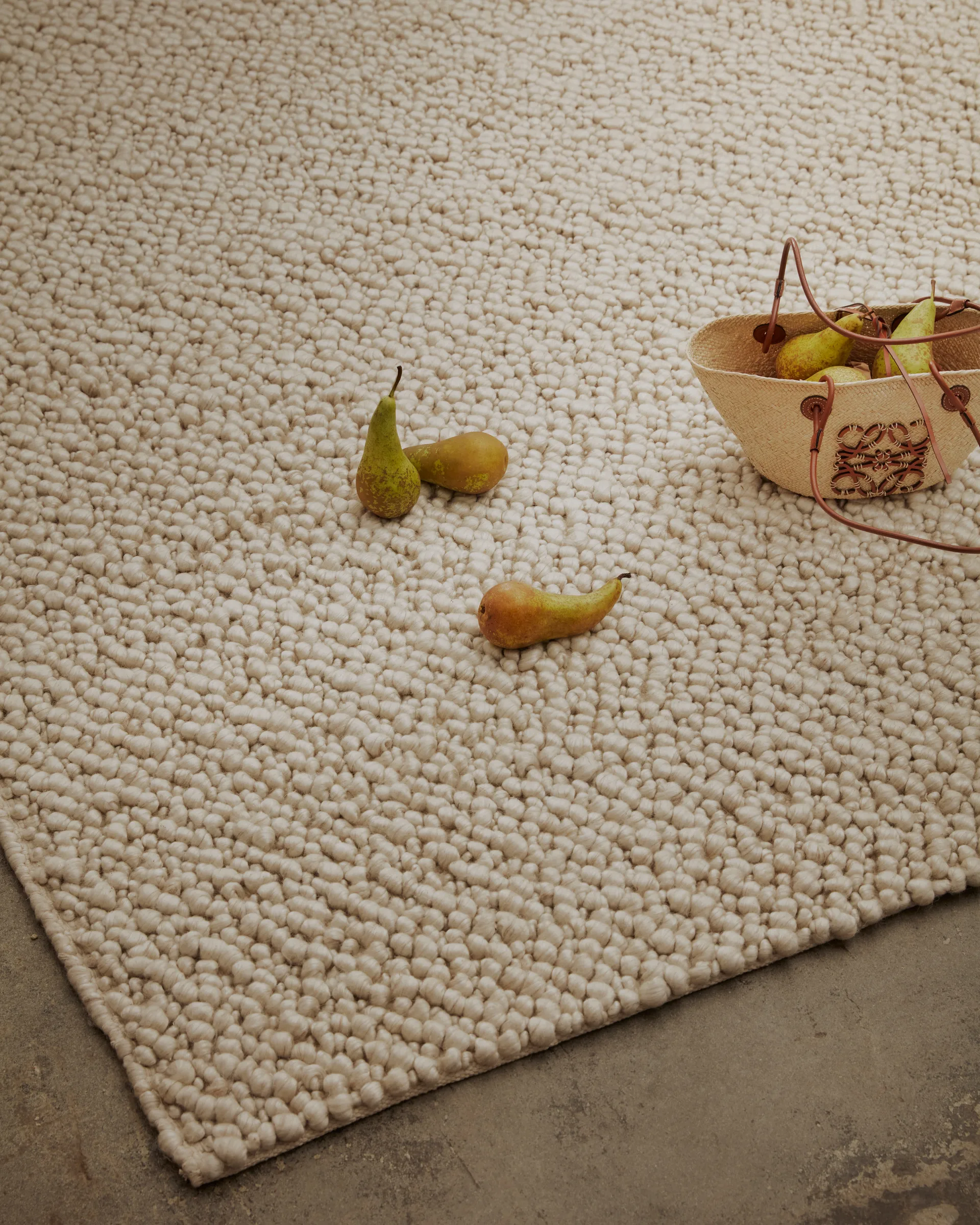 Andersdotter wool carpet 200x300 cm, Beige-offwhite Tinted