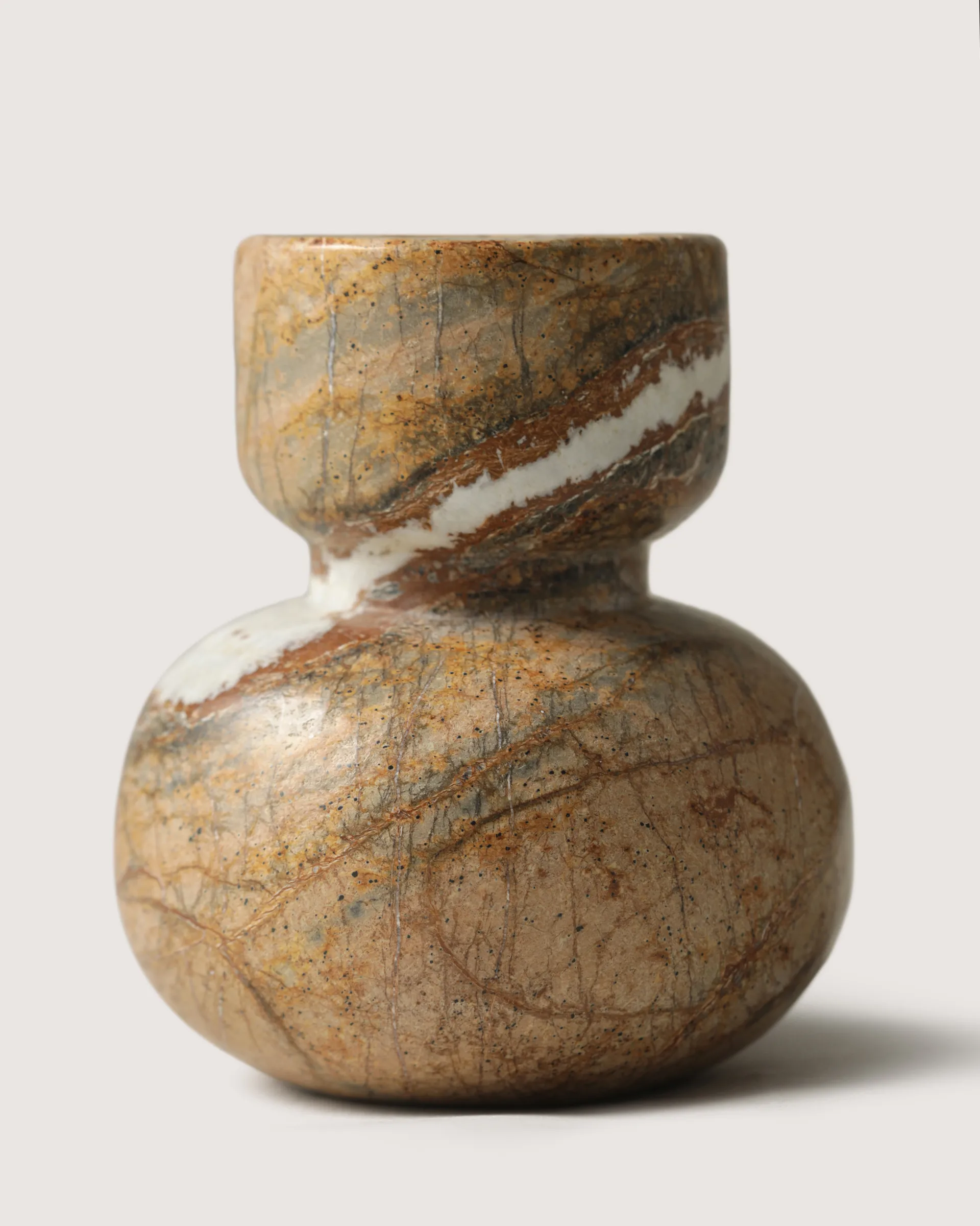 Asker candle sticks 10 cm, Red Tinted