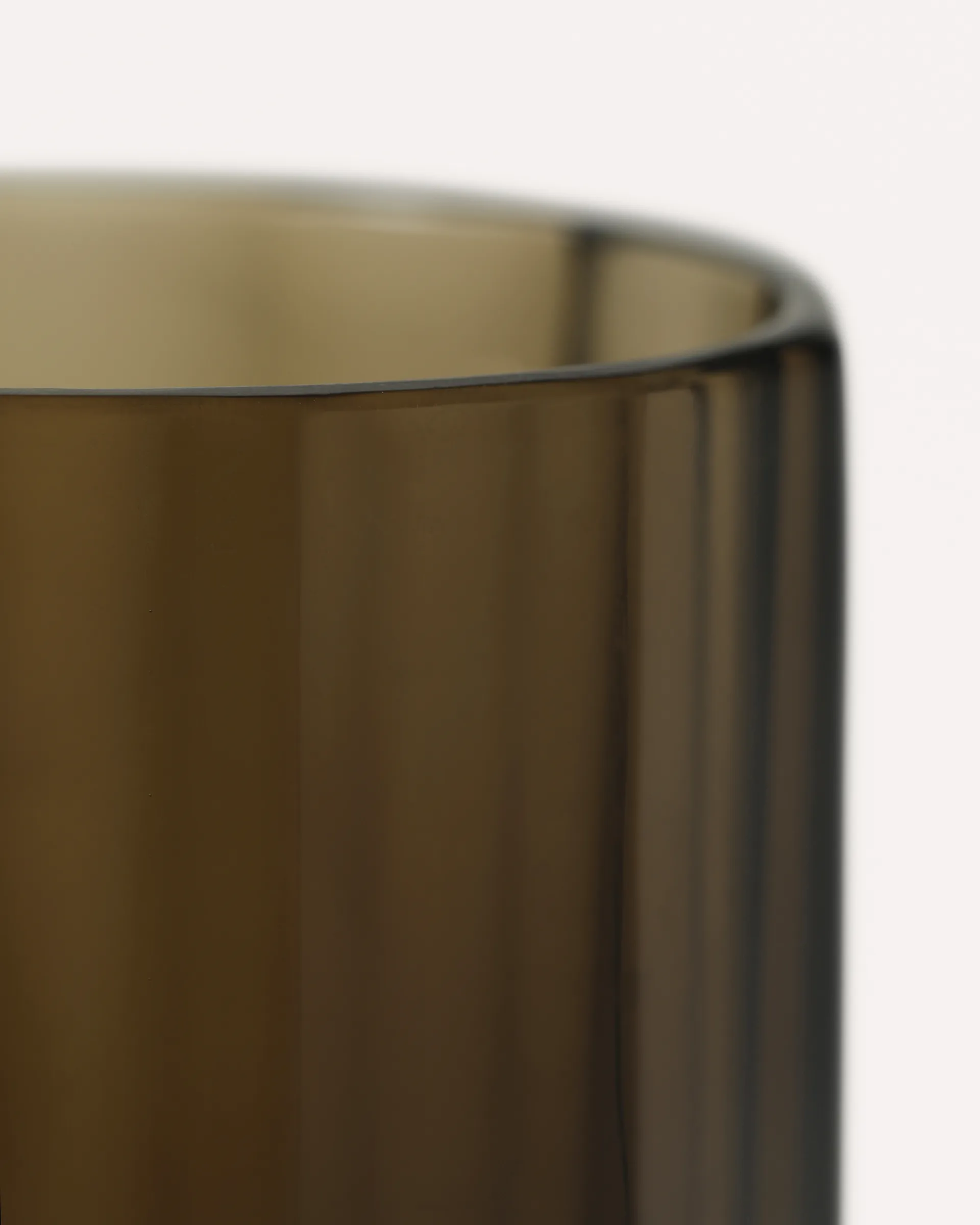 Aspelin lantern Ø8x11 cm, Brown Tinted