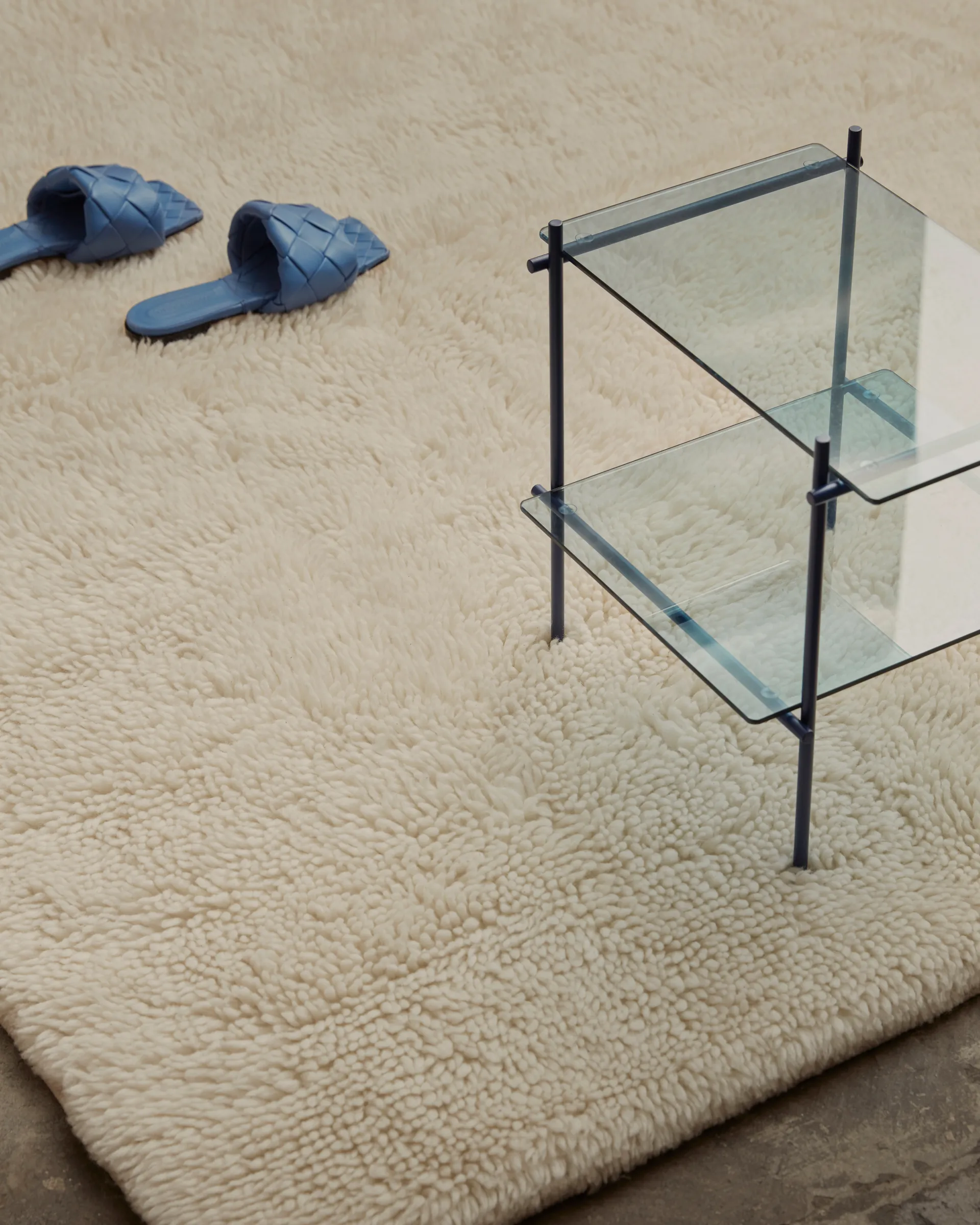 Bergius wool carpet 250x350 cm, Offwhite Tinted