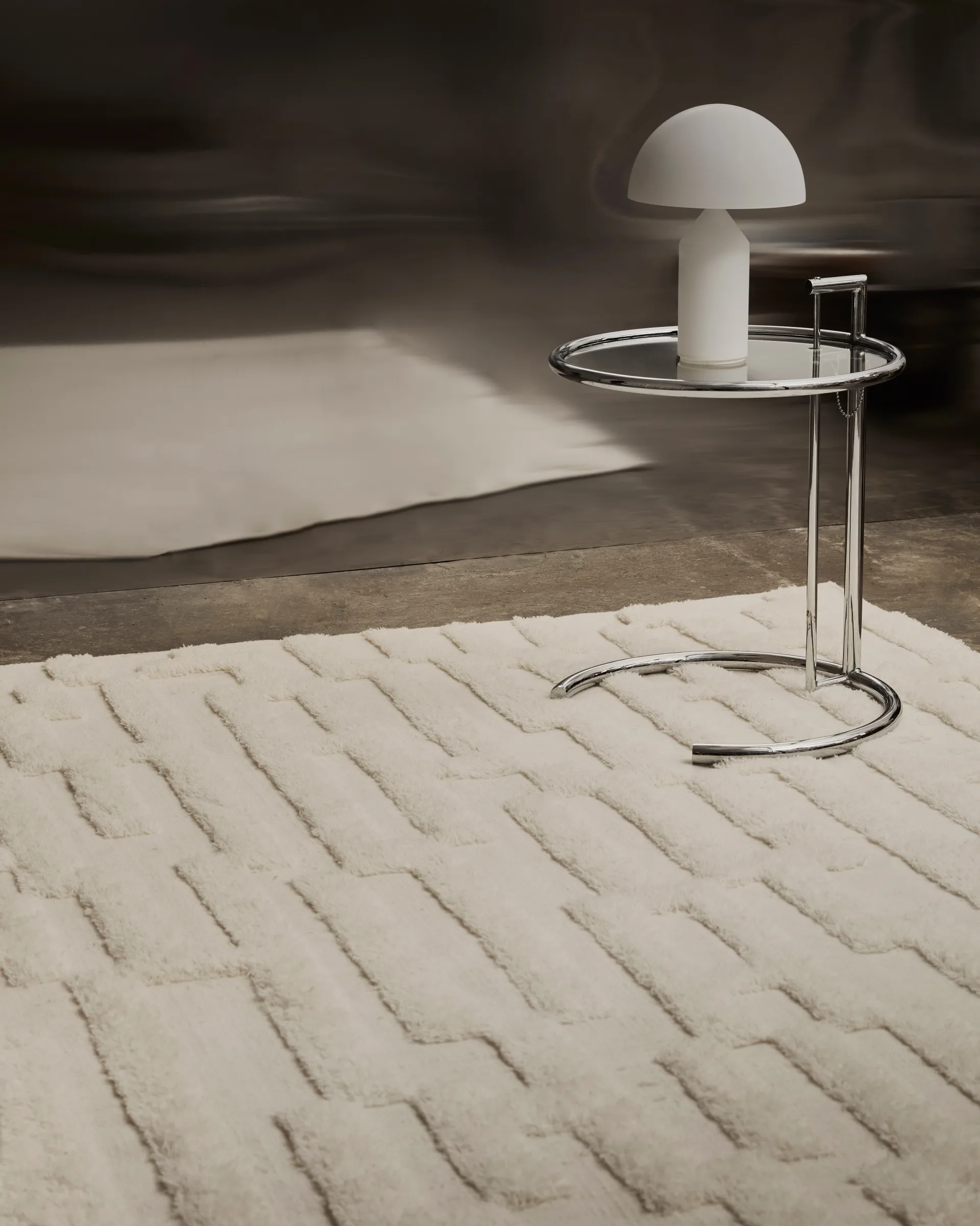 Bielke wool carpet 160x230 cm, Offwhite Tinted