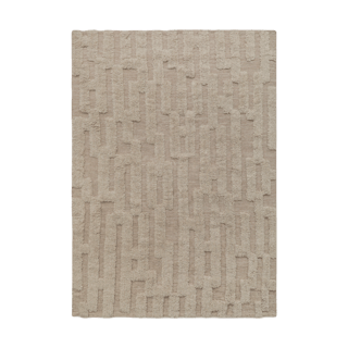 Tinted Bielke wool carpet 190x290 cm Beige-melange