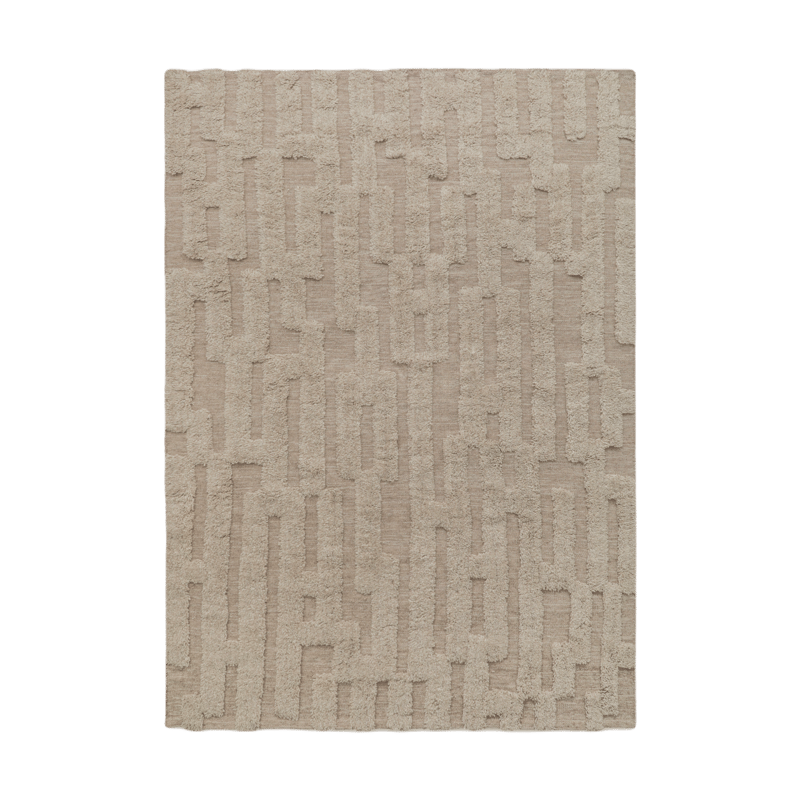Tinted Bielke wool carpet 190x290 cm Beige-melange
