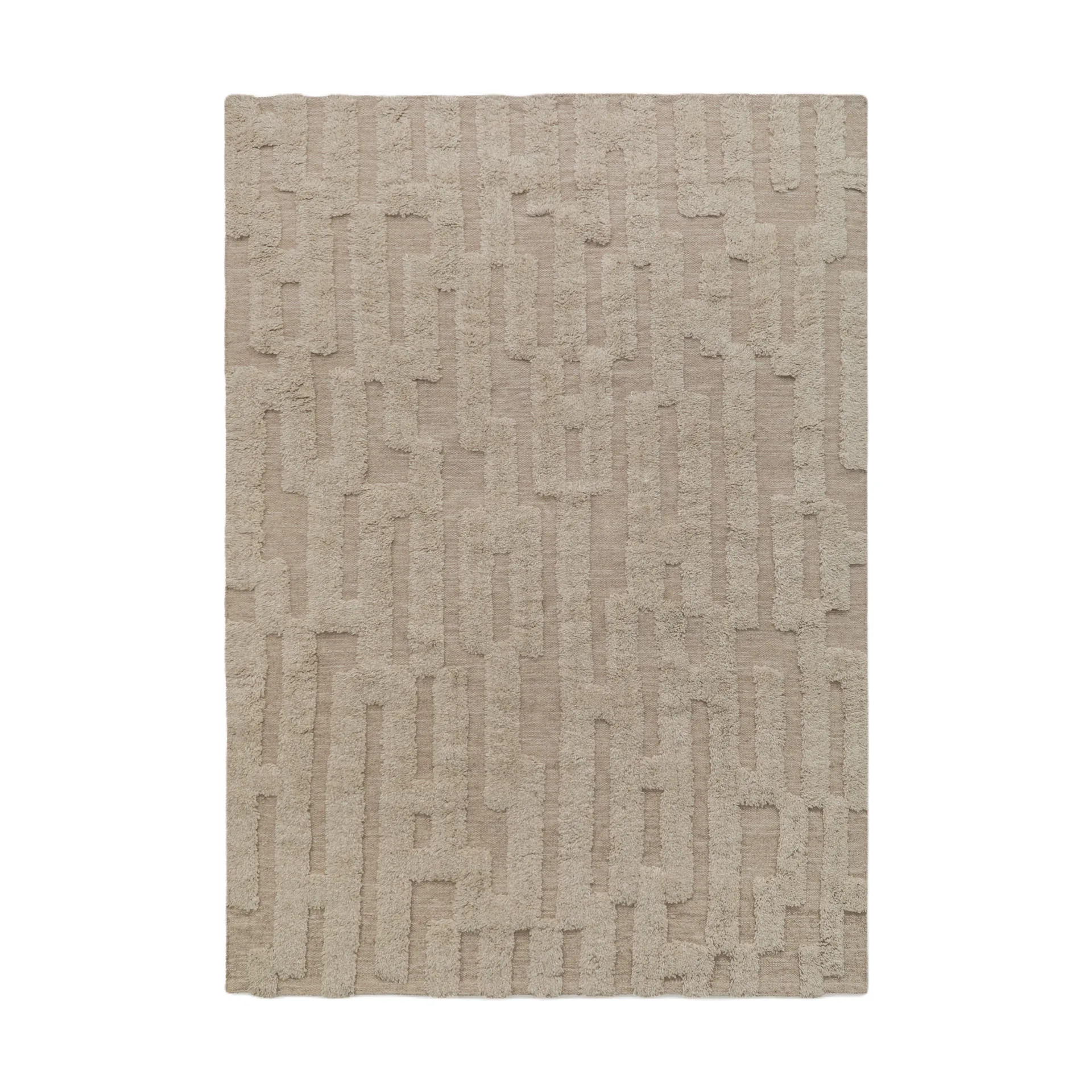 Bielke wool carpet 200x300 cm, Beige-melange Tinted