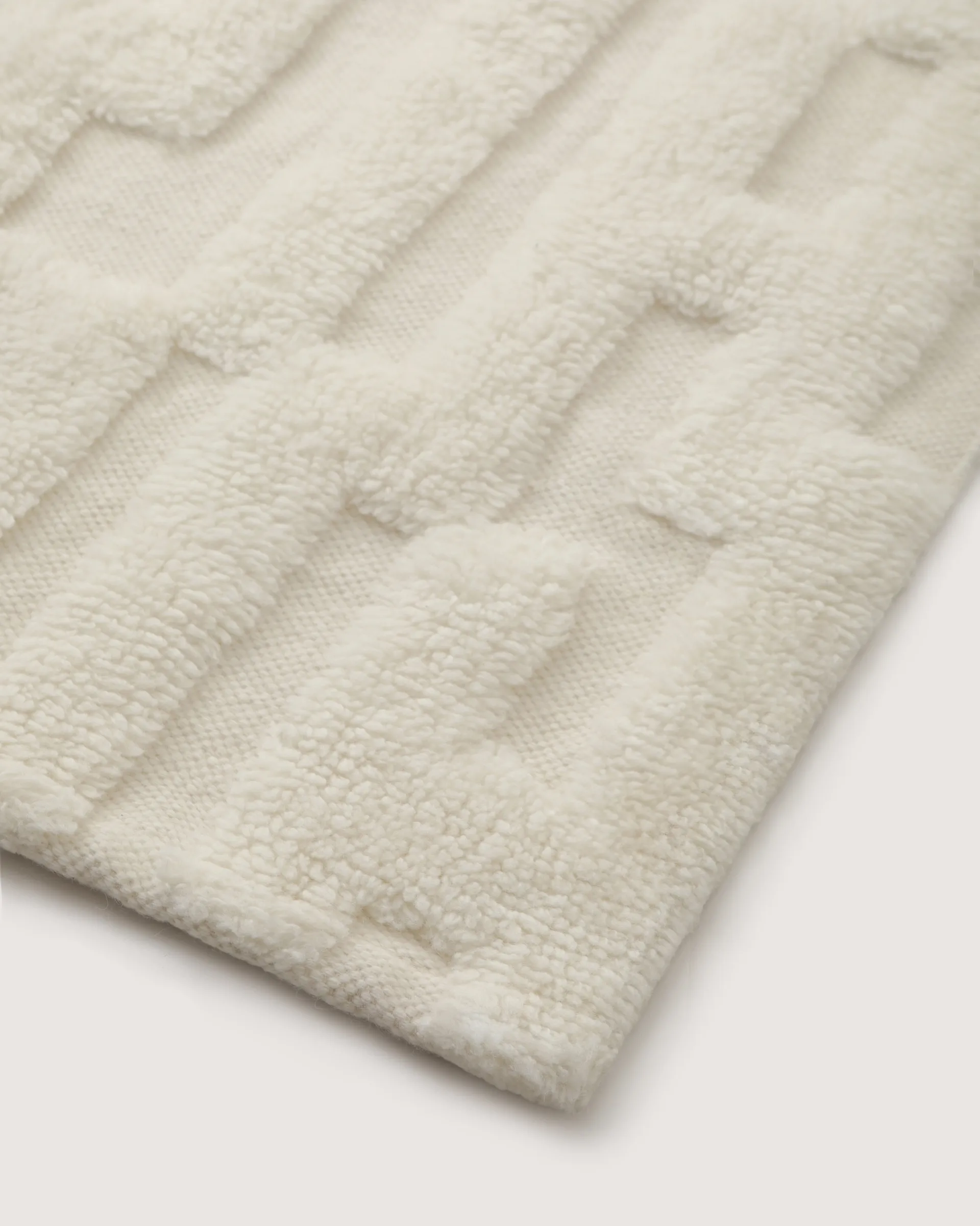 Bielke wool carpet 200x300 cm, Offwhite Tinted