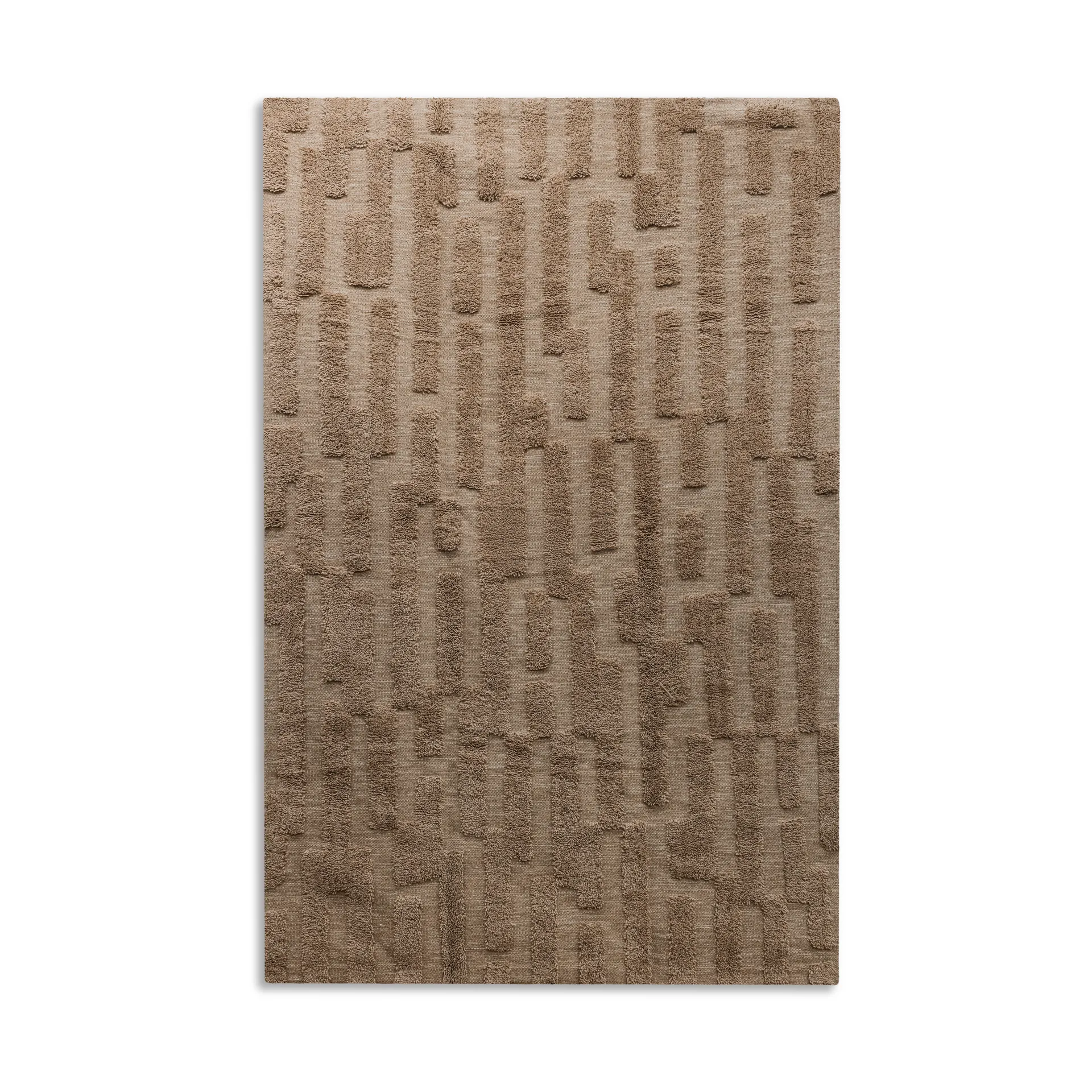 Bielke wool rug 170x240 cm, Dark beige Tinted