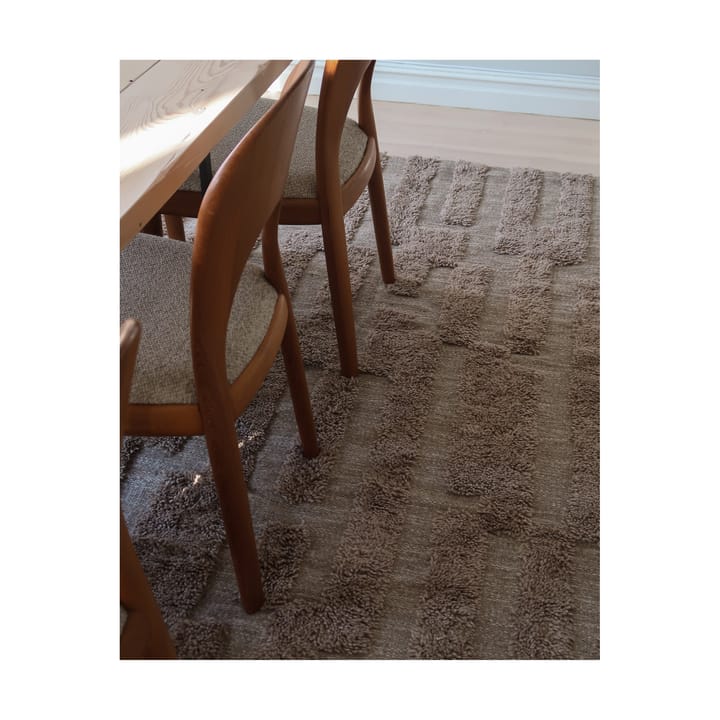 Bielke wool rug 200x300 cm, Dark beige Tinted