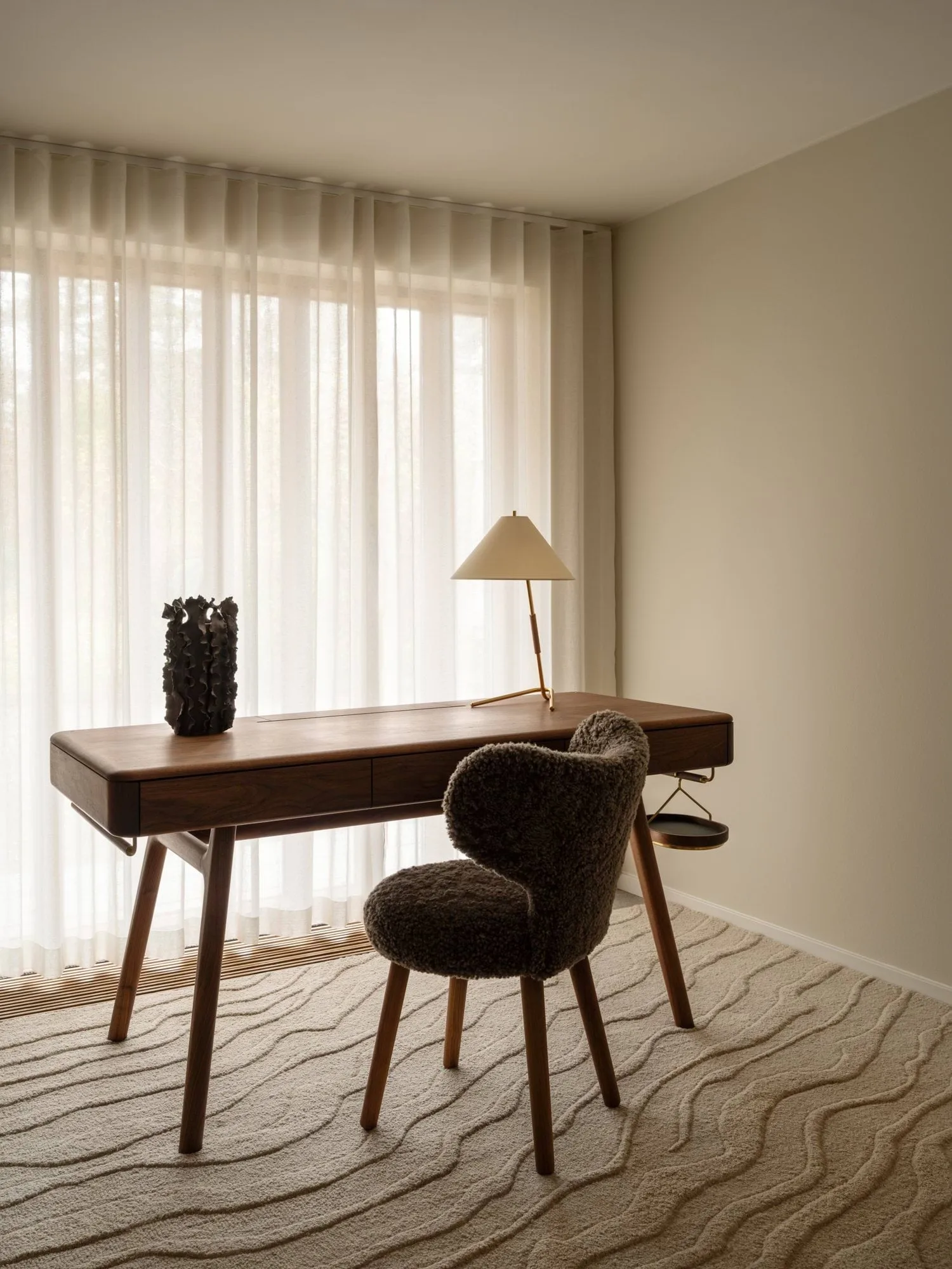 Duvell wool rug, Beige, 200x300 cm Tinted
