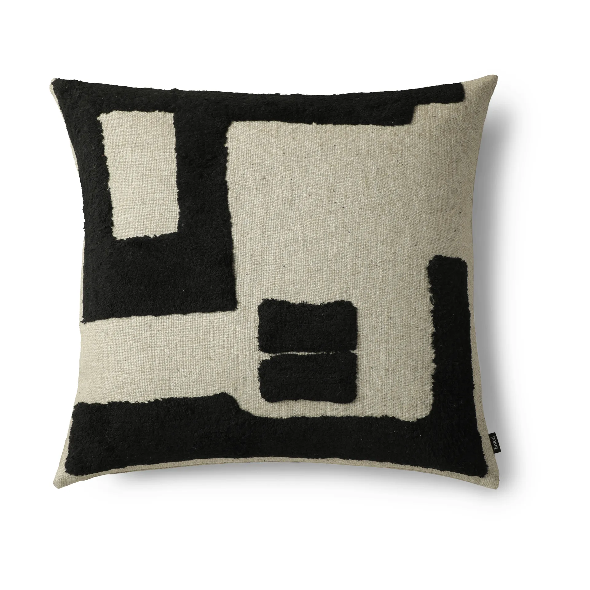 Franck cushion 55x55 cm, Black-white Tinted