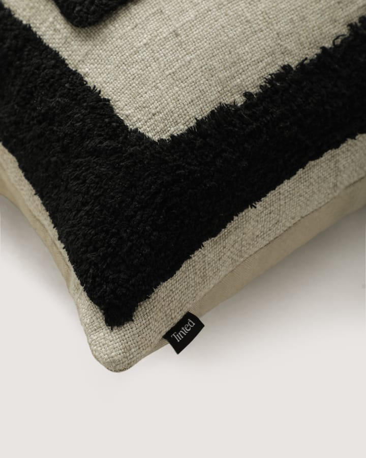 Franck cushion 55x55 cm, Black-white Tinted