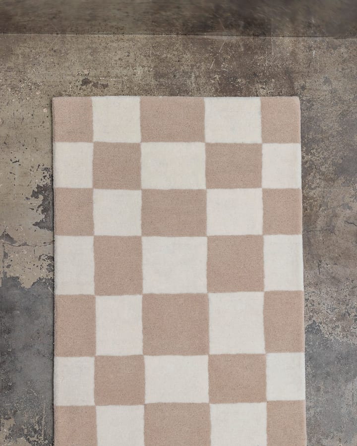 Hafstrom entrance rug wool 80x250 cm - Beige-white - Tinted