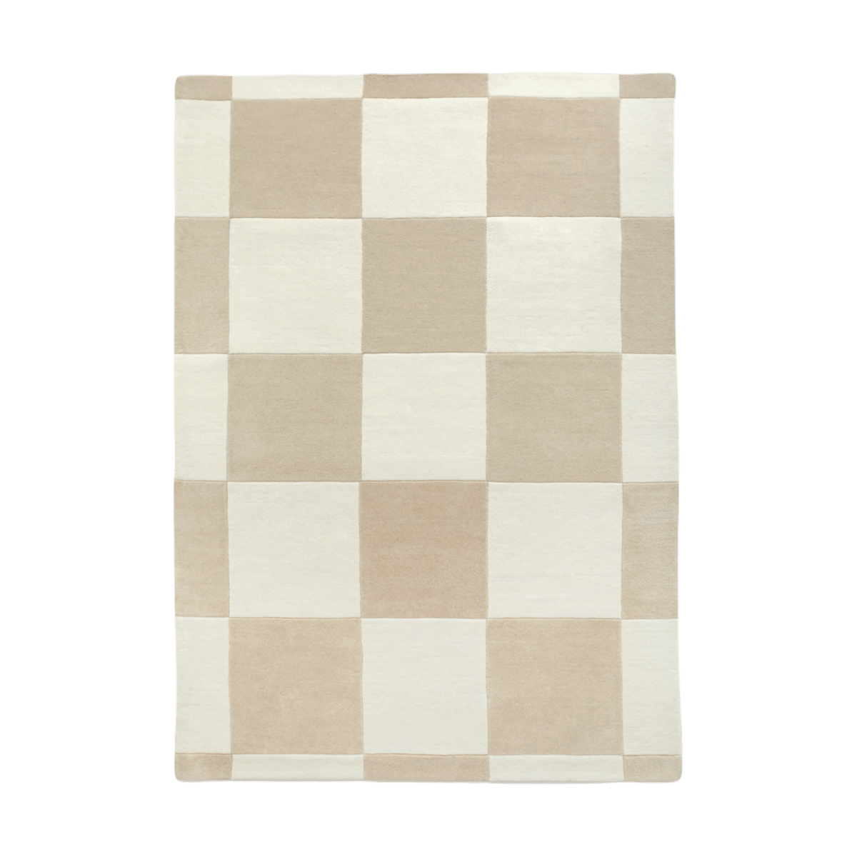 Tinted Hafstrom wool carpet 170x240 cm Beige-white | Scandinavian Design | Wool rugs | Beige