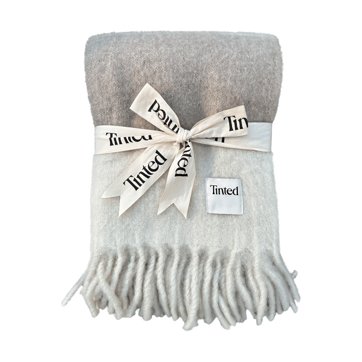 Hemple wool throw 130x170 cm - Beige-offwhite - Tinted